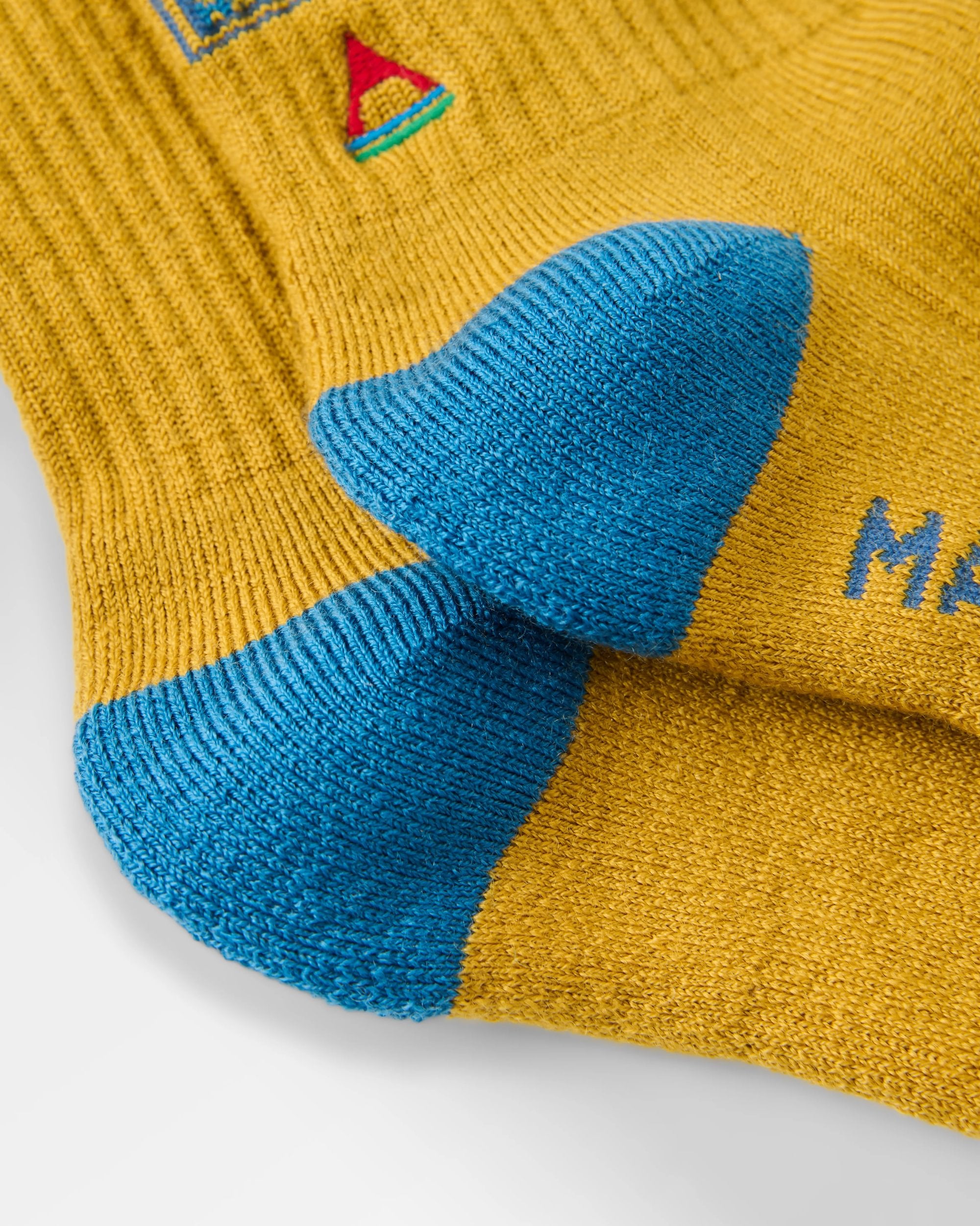 Thuring Merino Socks - Mustard Yellow - Flatlay