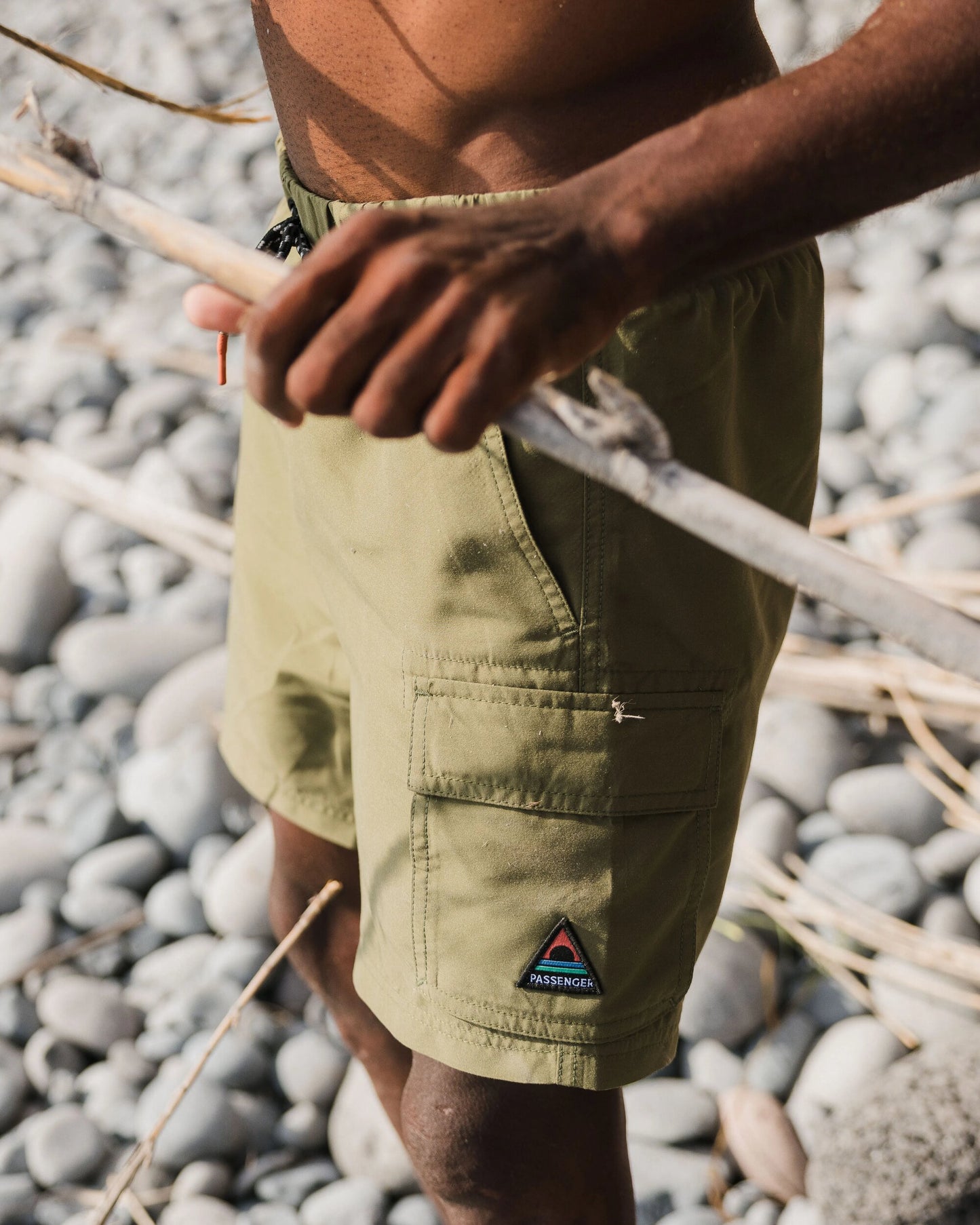 Cali Cargo Swim Short - Khaki