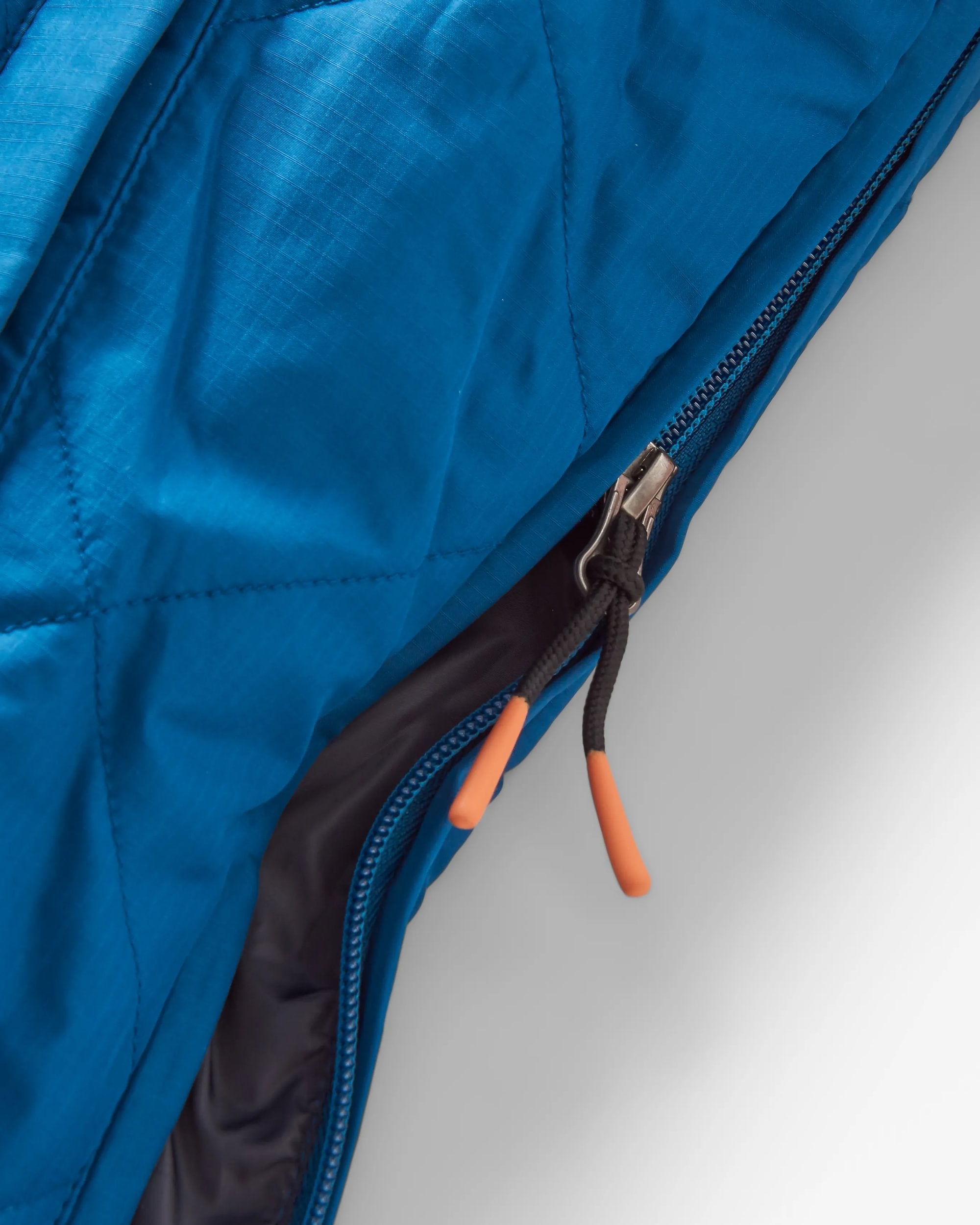 Oceanic Recycled Insulated Anorak - Tidal Blue/Burnt Orange - Flatlay