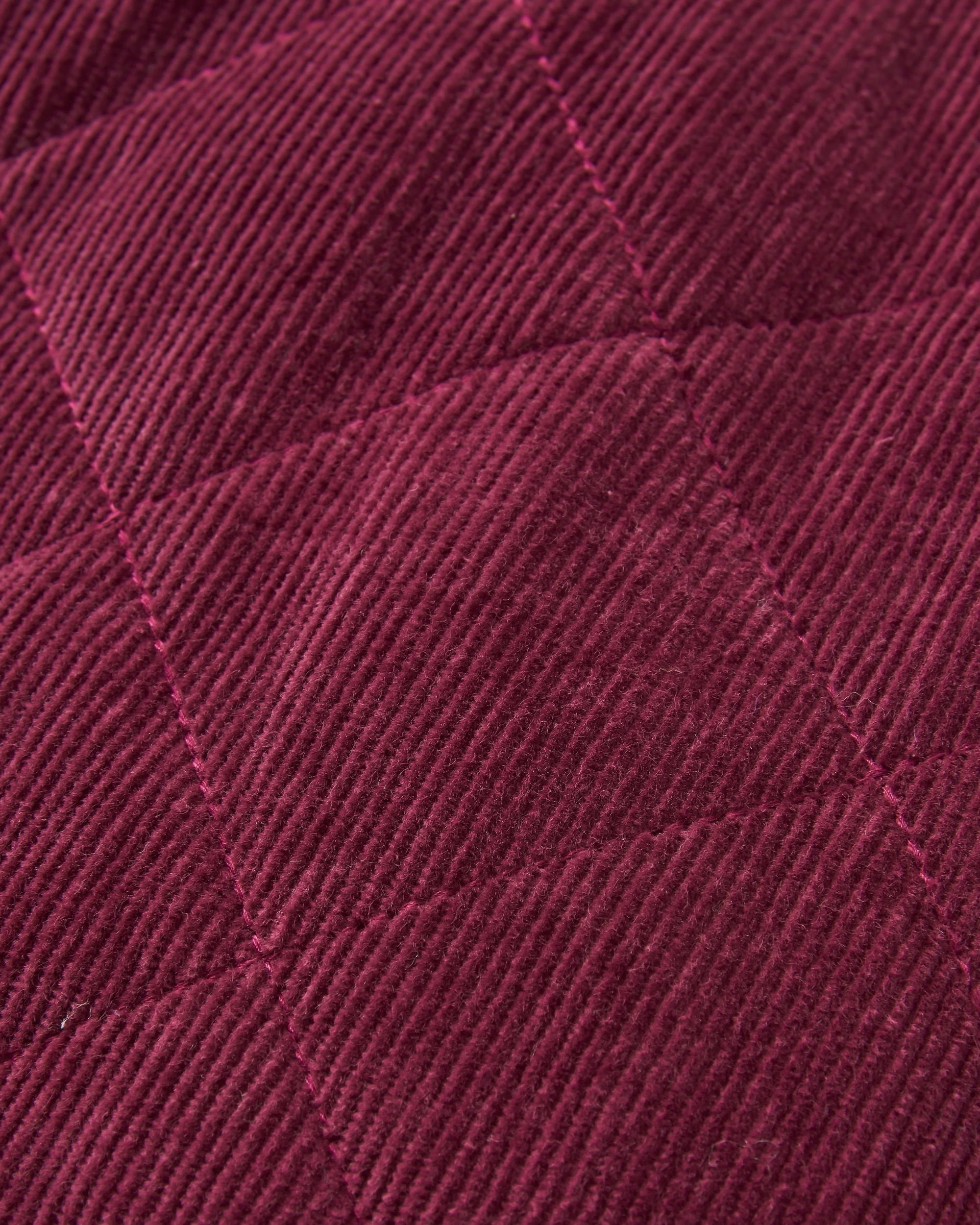 Lucia Quilted Cord Jacket - Fig - Flatlay