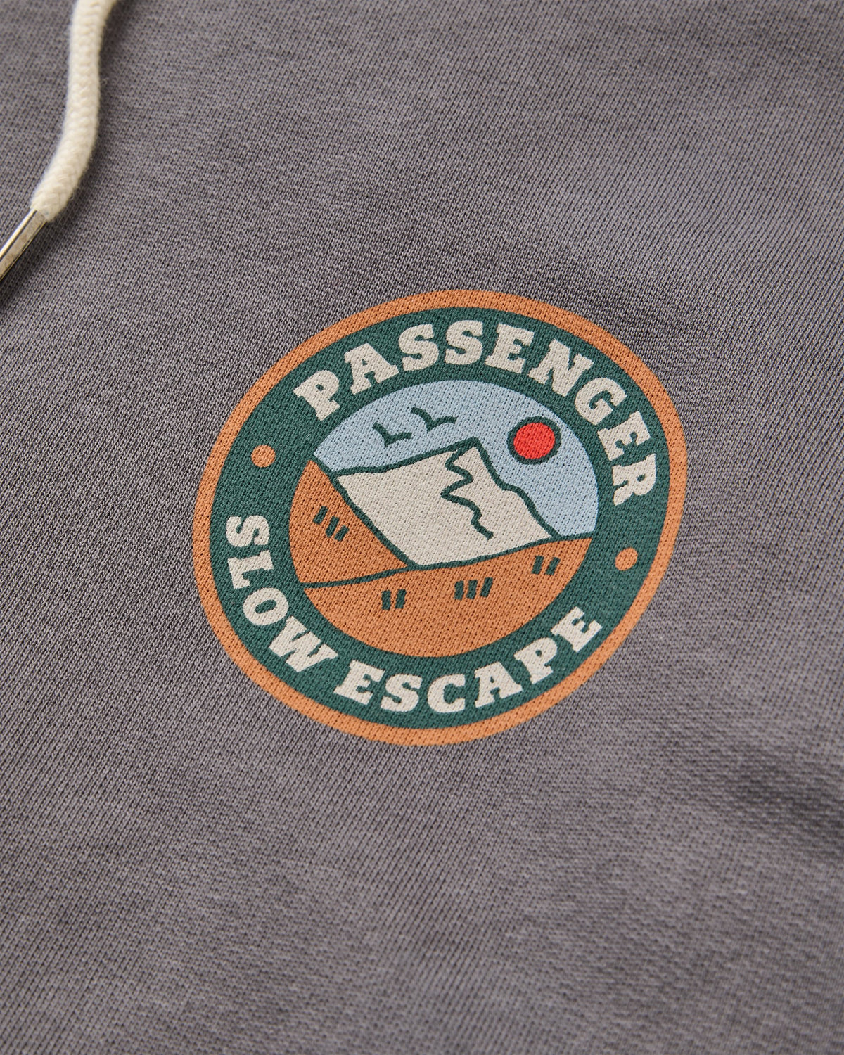 Rambling Recycled Cotton Hoodie - Charcoal - Flatlay