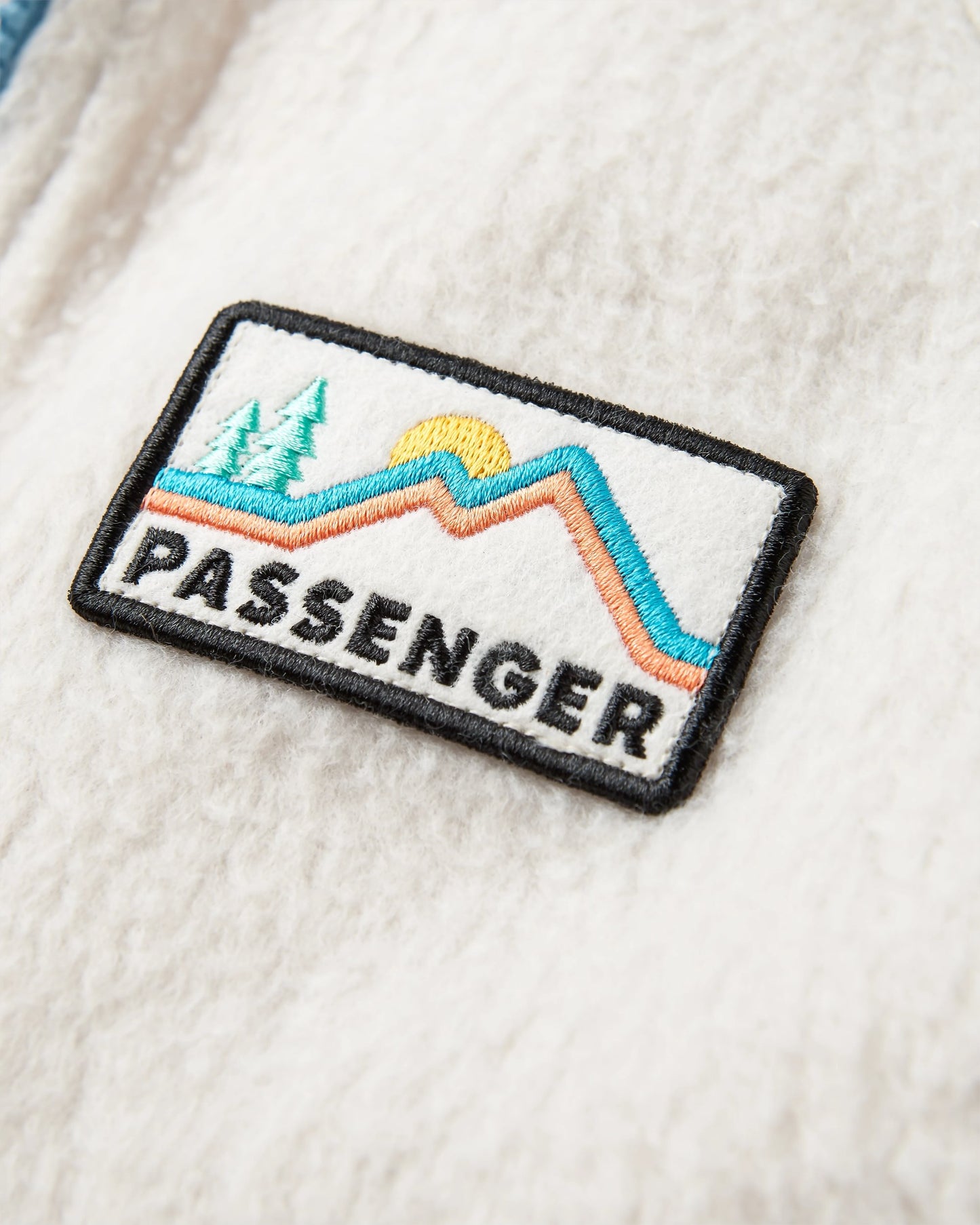 North Coast Vista 2.0 Full Zip Recycled Sherpa Fleece - Oatmeal - Flatlay
