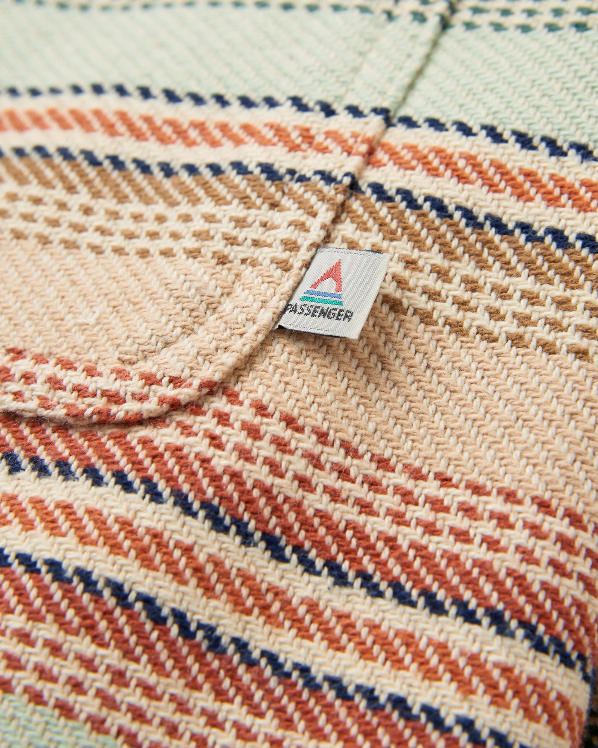 Island Twill Shirt - Birch Beach Stripe - Flatlay
