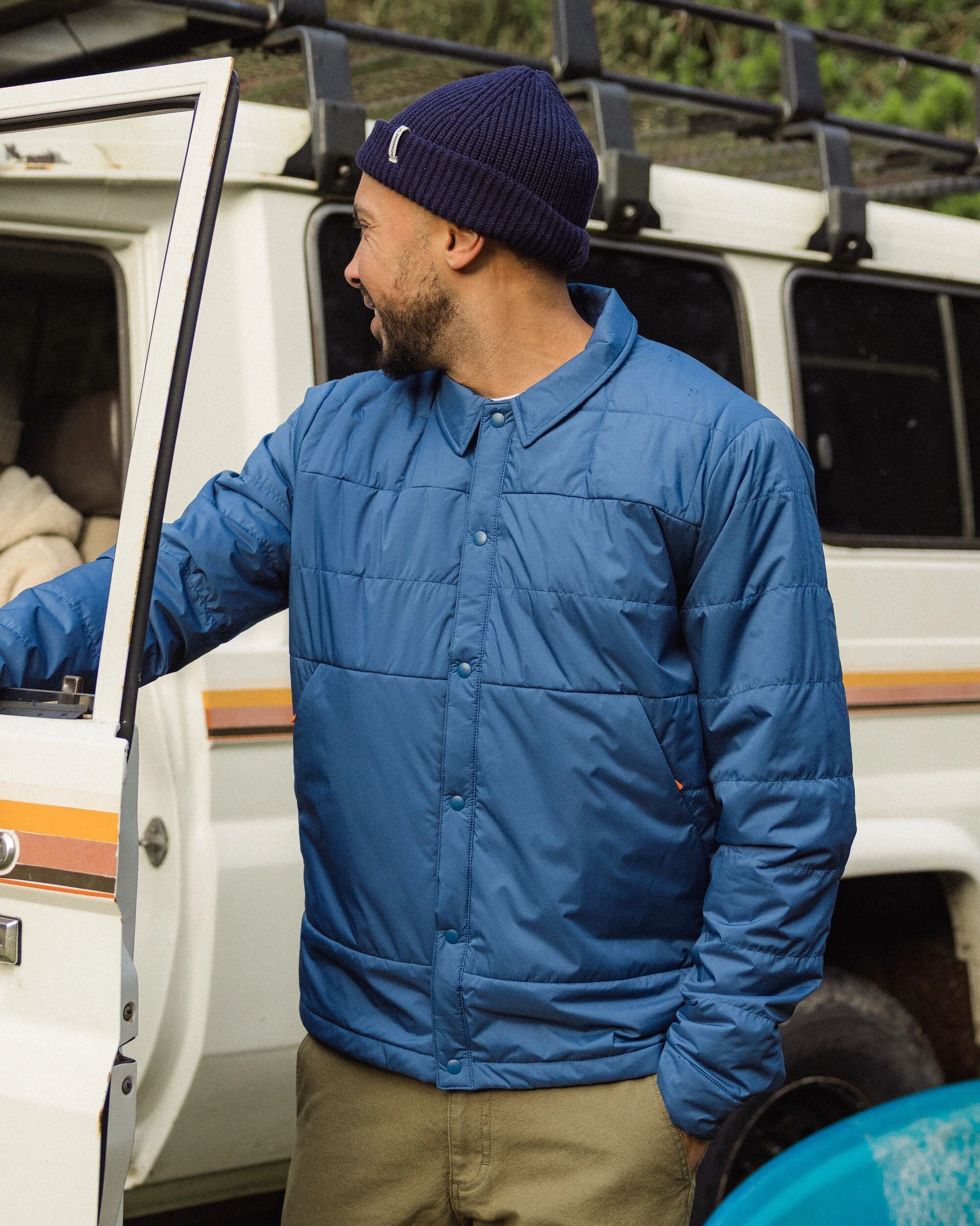 Vanlifer Insulated Overshirt - Dark Denim - Lifestyle