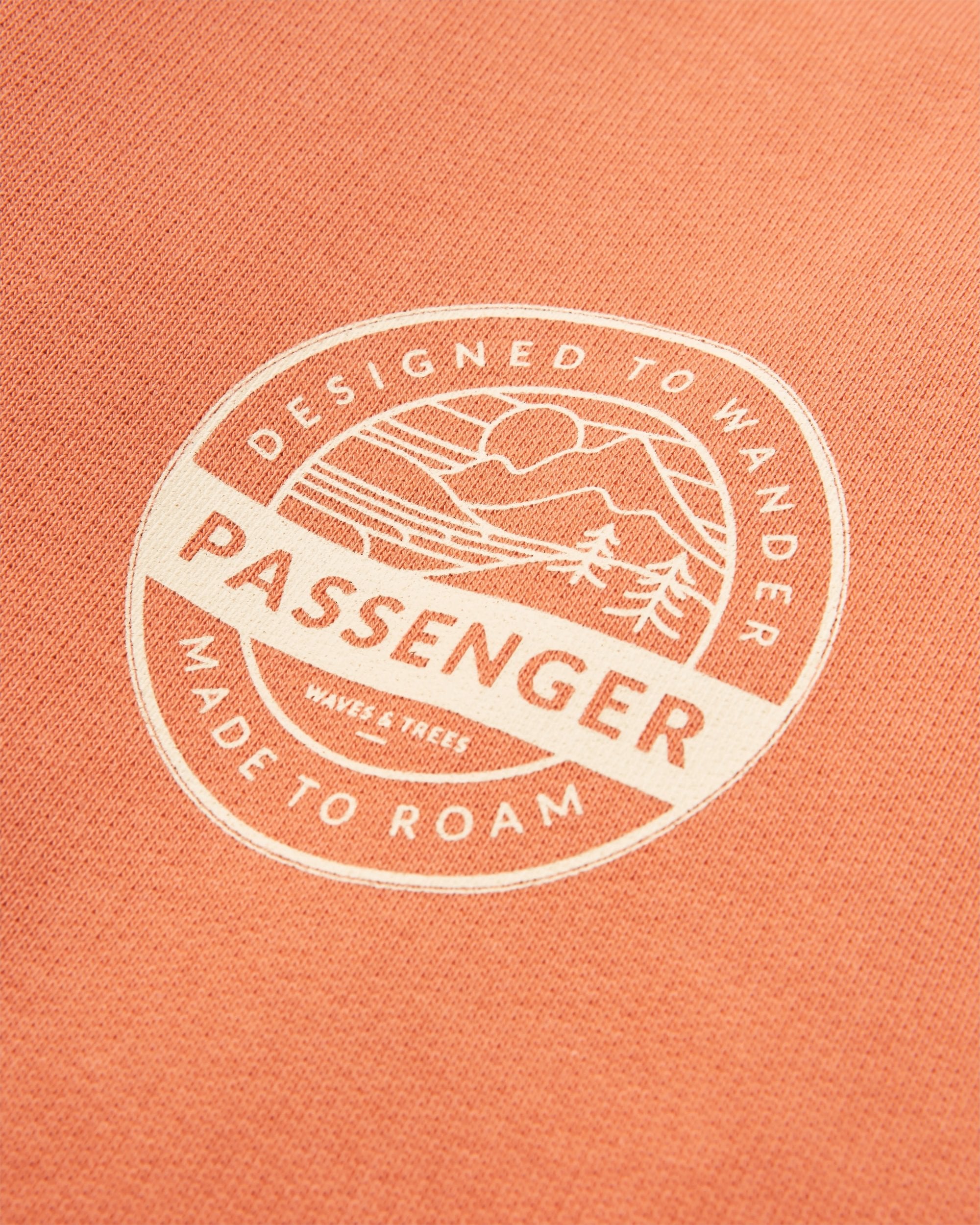 Odyssey Organic Cotton Sweatshirt - Burnt Orange - Flatlay