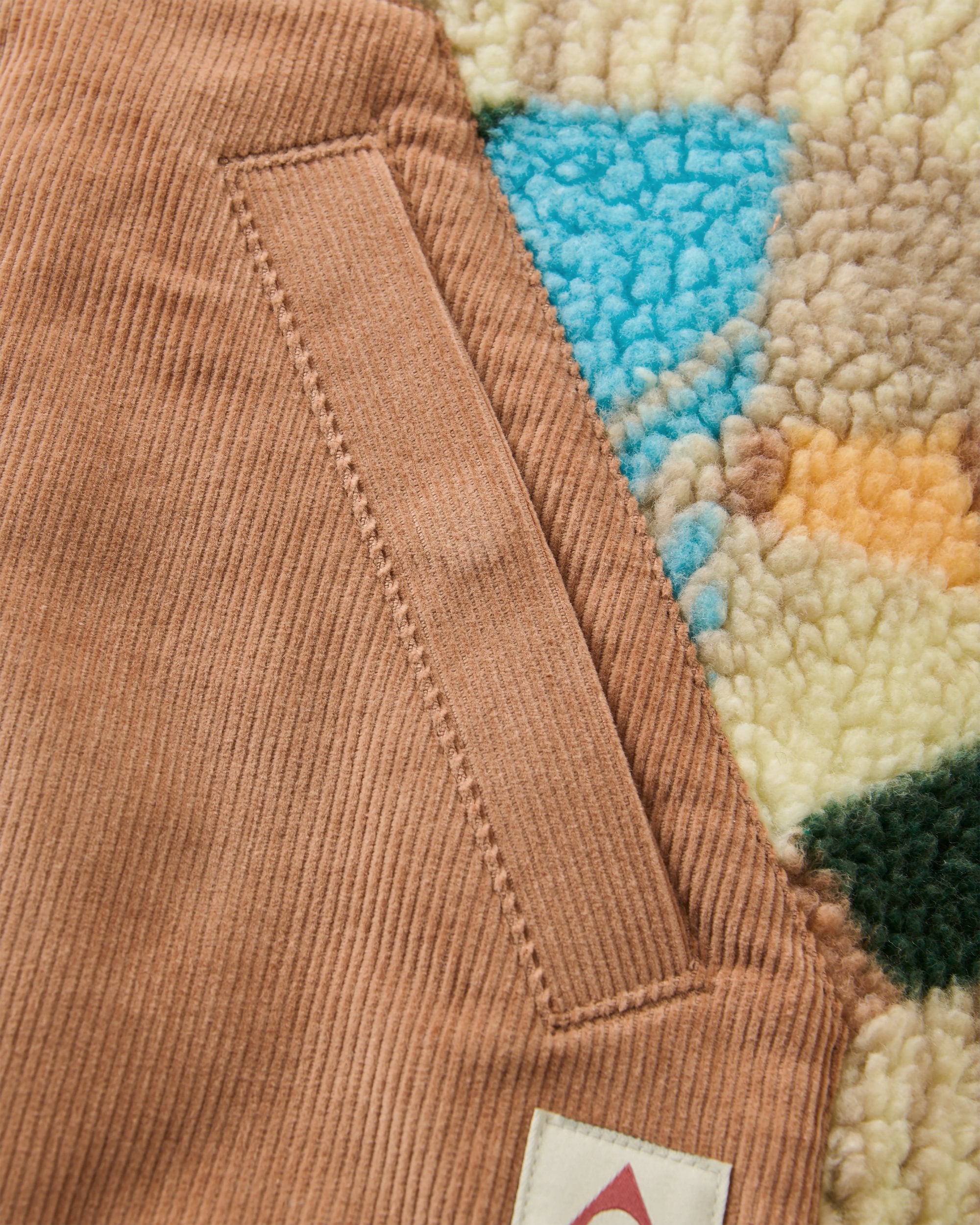 Clover Sherpa Fleece - Sun Patch Simply Taupe - Flatlay