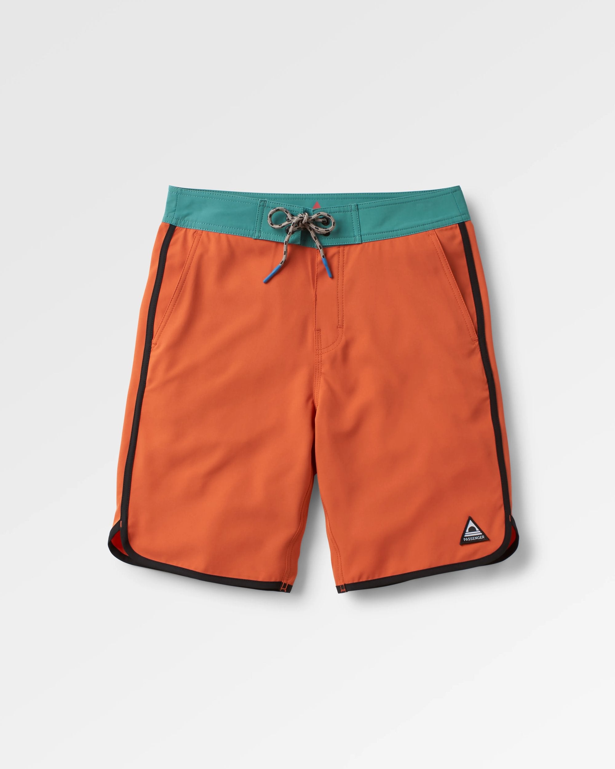 Breaks Recycled Boardshort - Burnt Orange - Flatlay