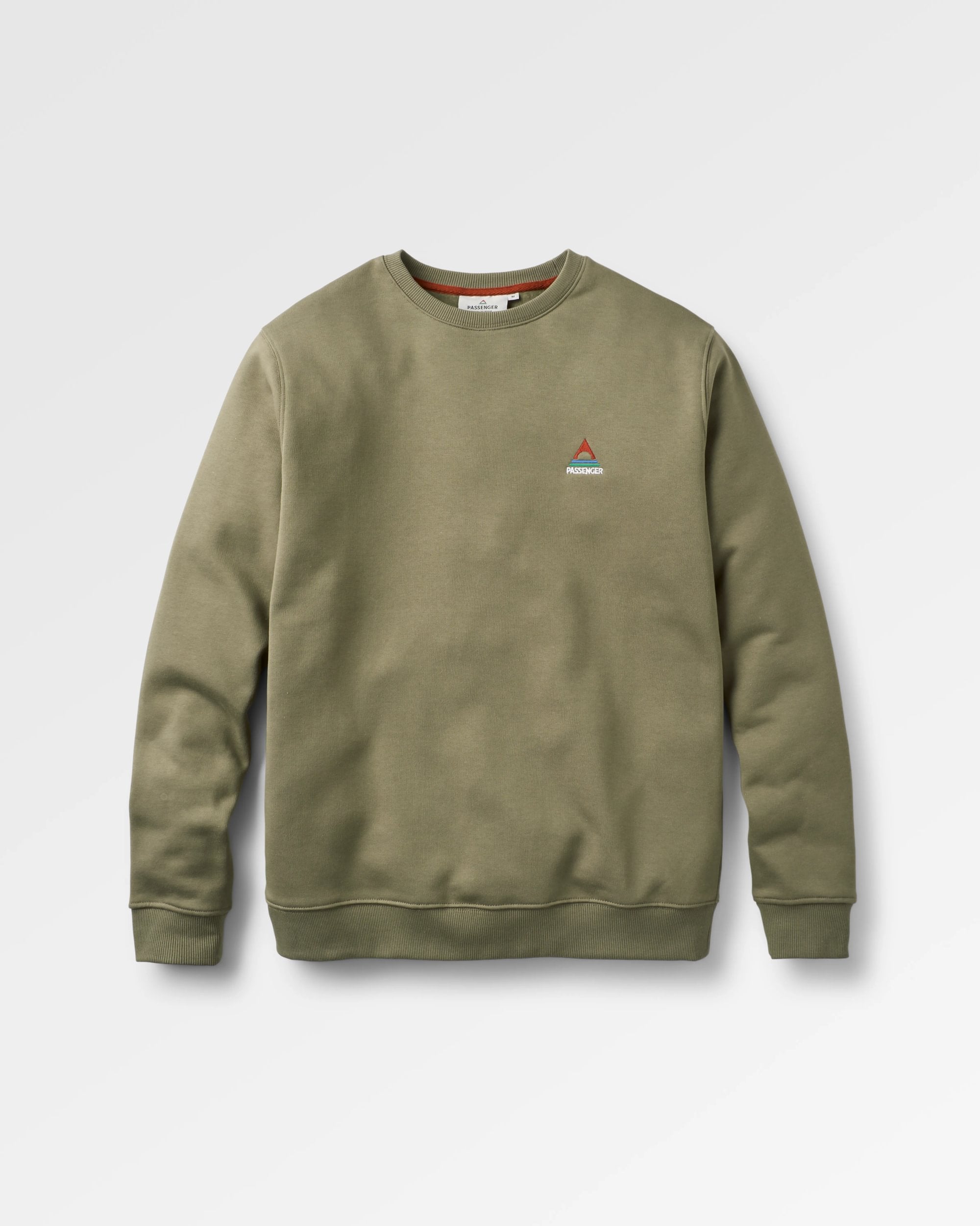 Vita Organic Cotton Sweatshirt - Dusty Olive - Flatlay