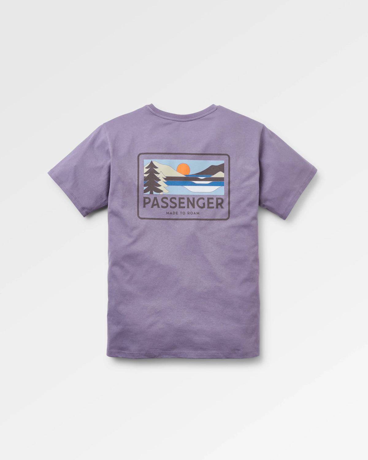 Roamer Men's Recycled Cotton T-Shirt - Heather - Flatlay