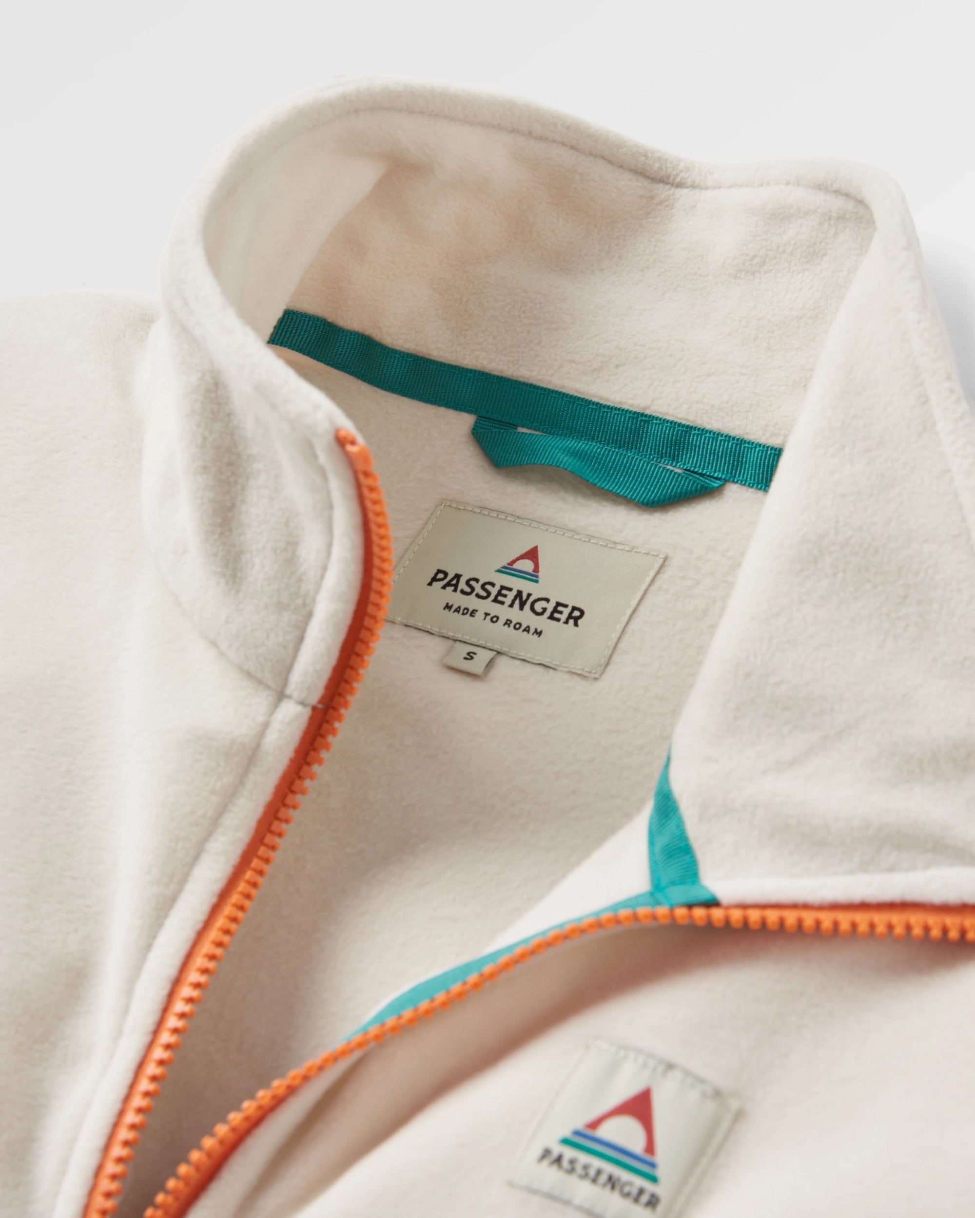 Ayla Recycled Polartec® Fleece - Vintage White - Flatlay