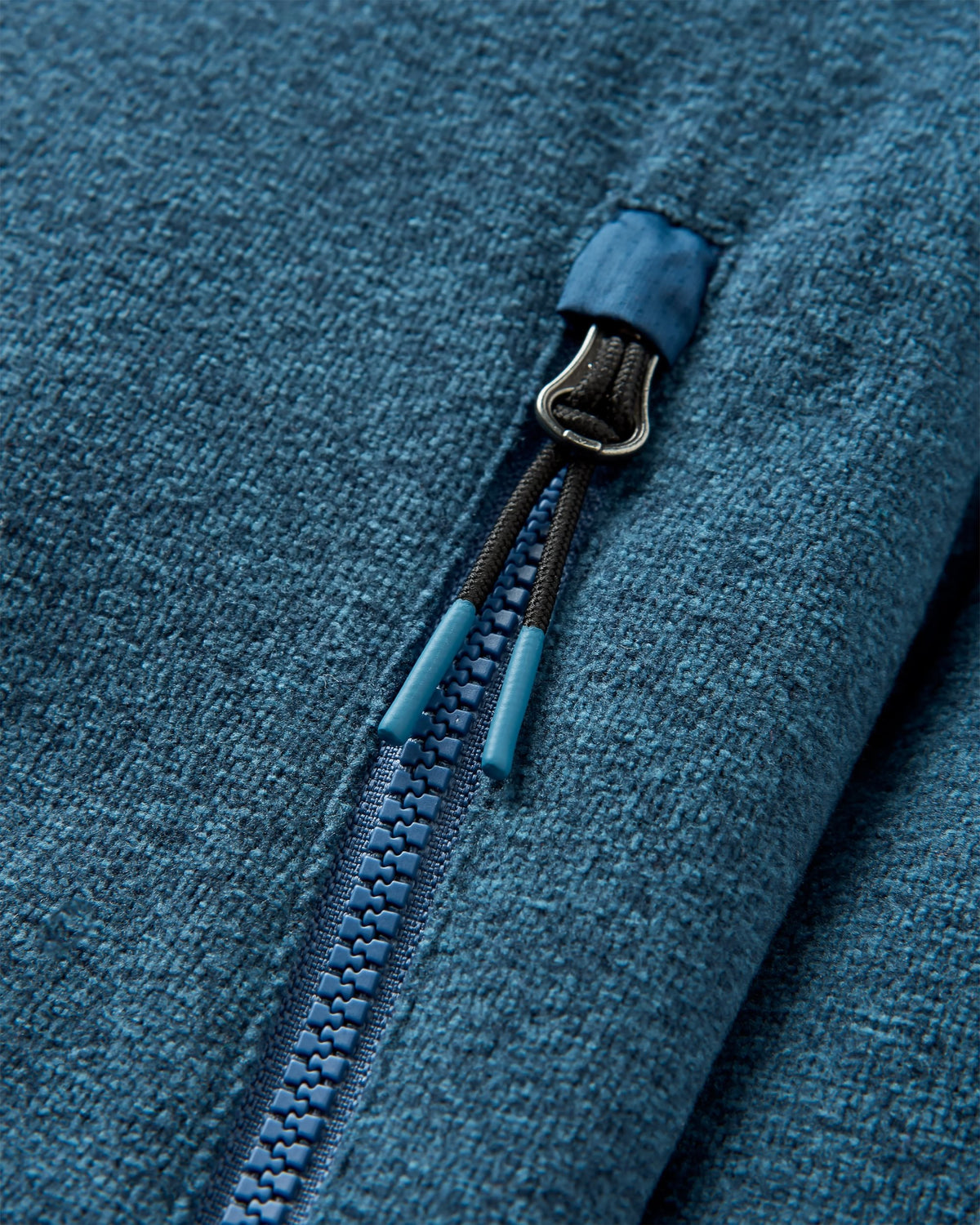 Pinegrove Recycled Polartec® Fleece Hoodie - Dark Denim Marl - Flatlay