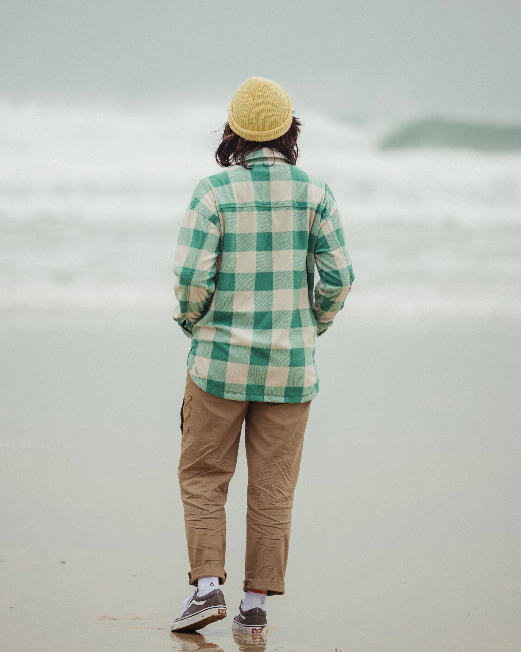 East Recycled Polar Fleece Shirt - Greenlake Buffalo Check - Lifestyle
