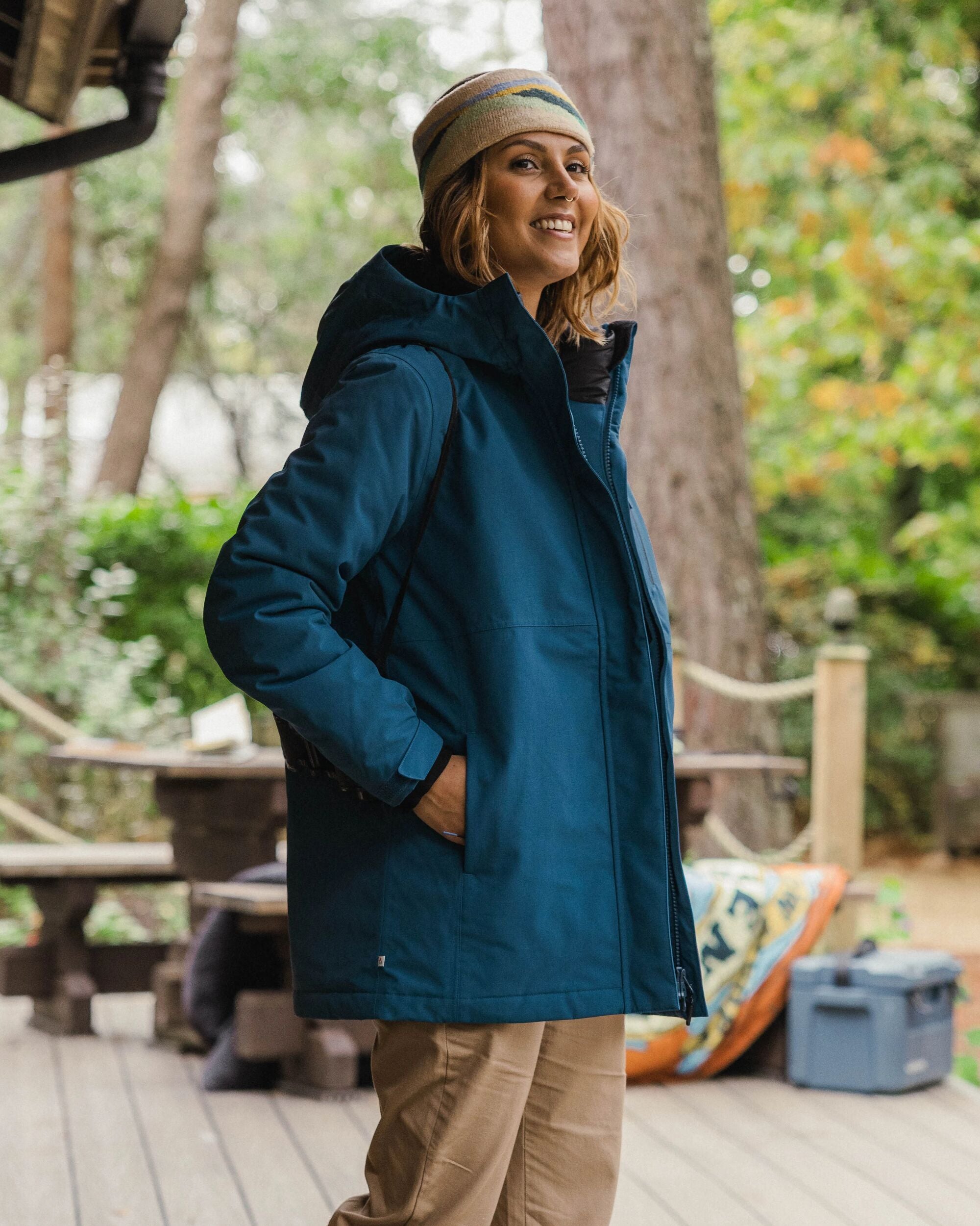 Cloudmont Waterproof Down Parka - Tidal Blue - Lifestyle