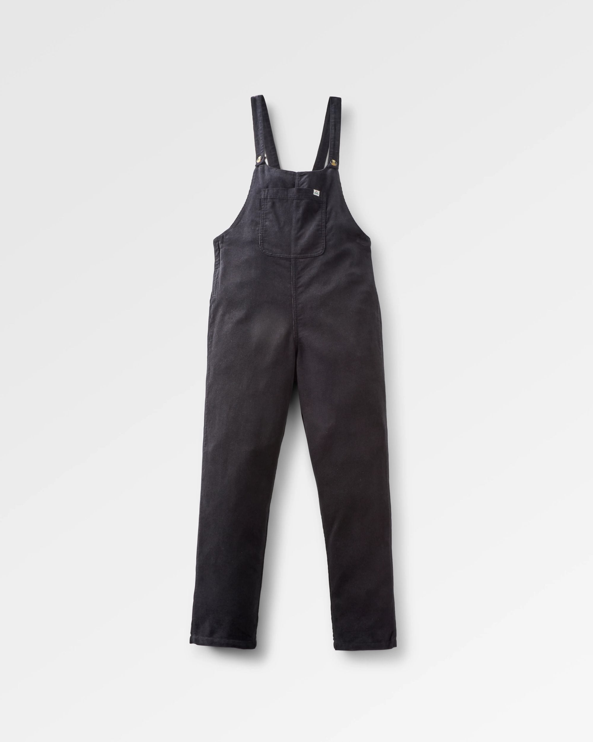 Meadows Organic Cotton Cord Dungarees - Black - Flatlay