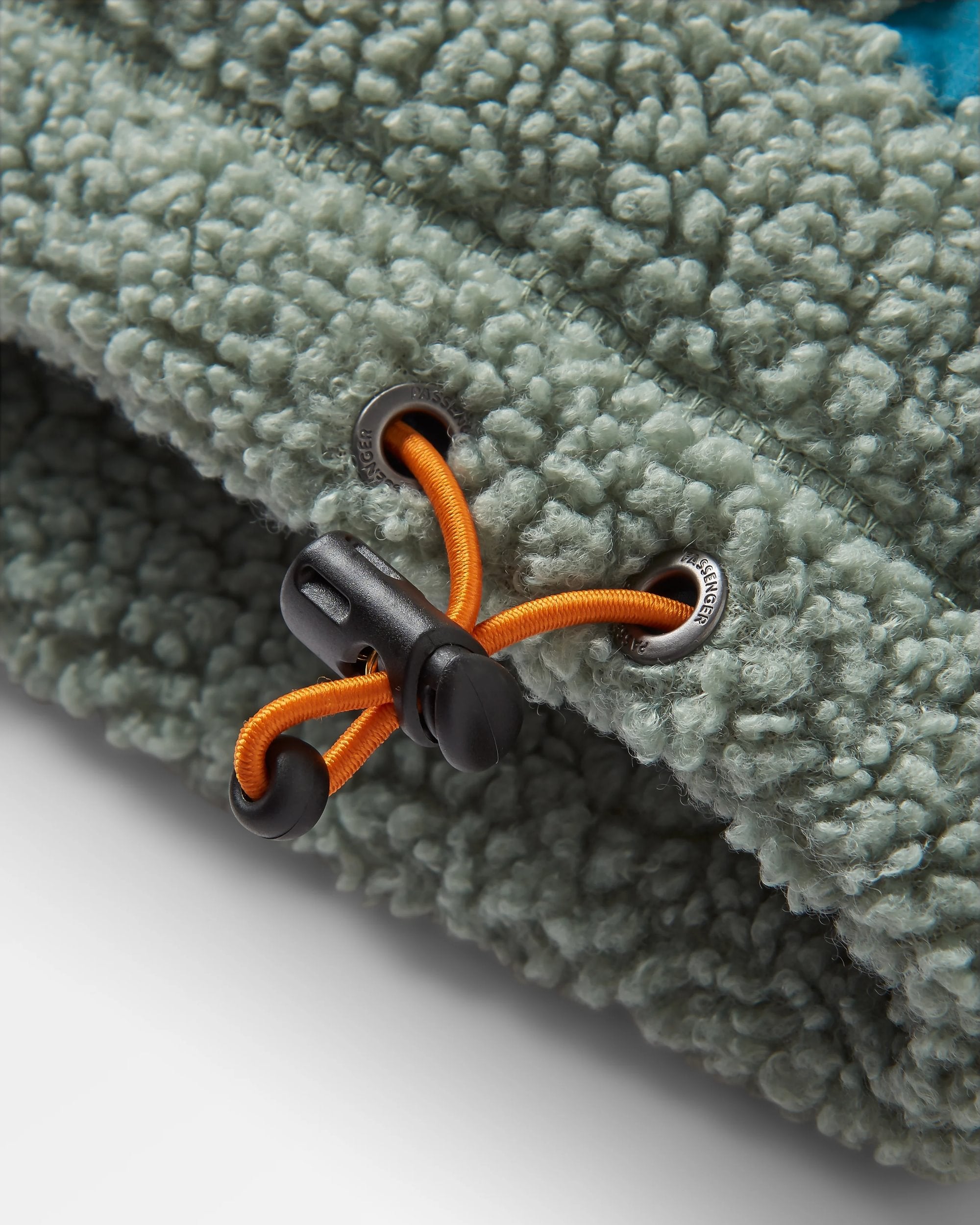 Calla Hooded Recycled Polar-Lined Fleece - Pistachio - Flatlay