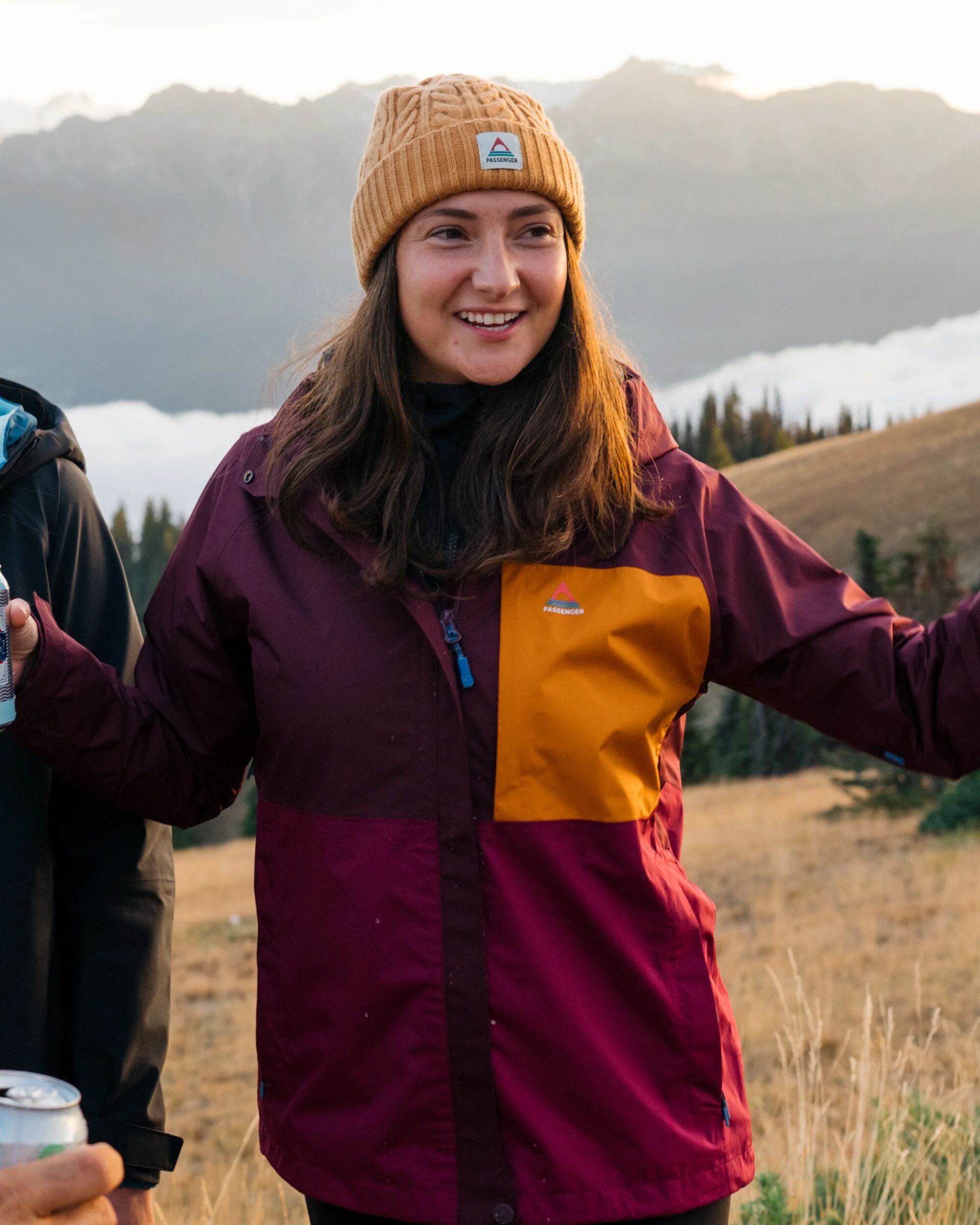 Trailscape Women's Recycled Waterproof Jacket - Fig/Wild Berry - Lifestyle