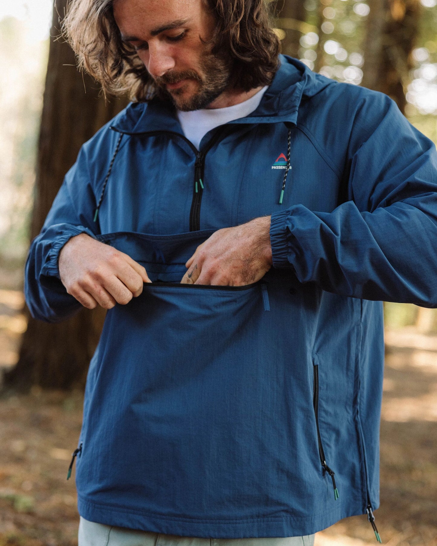 Seek Out Water Resistant Jacket - Dark Denim - Lifestyle