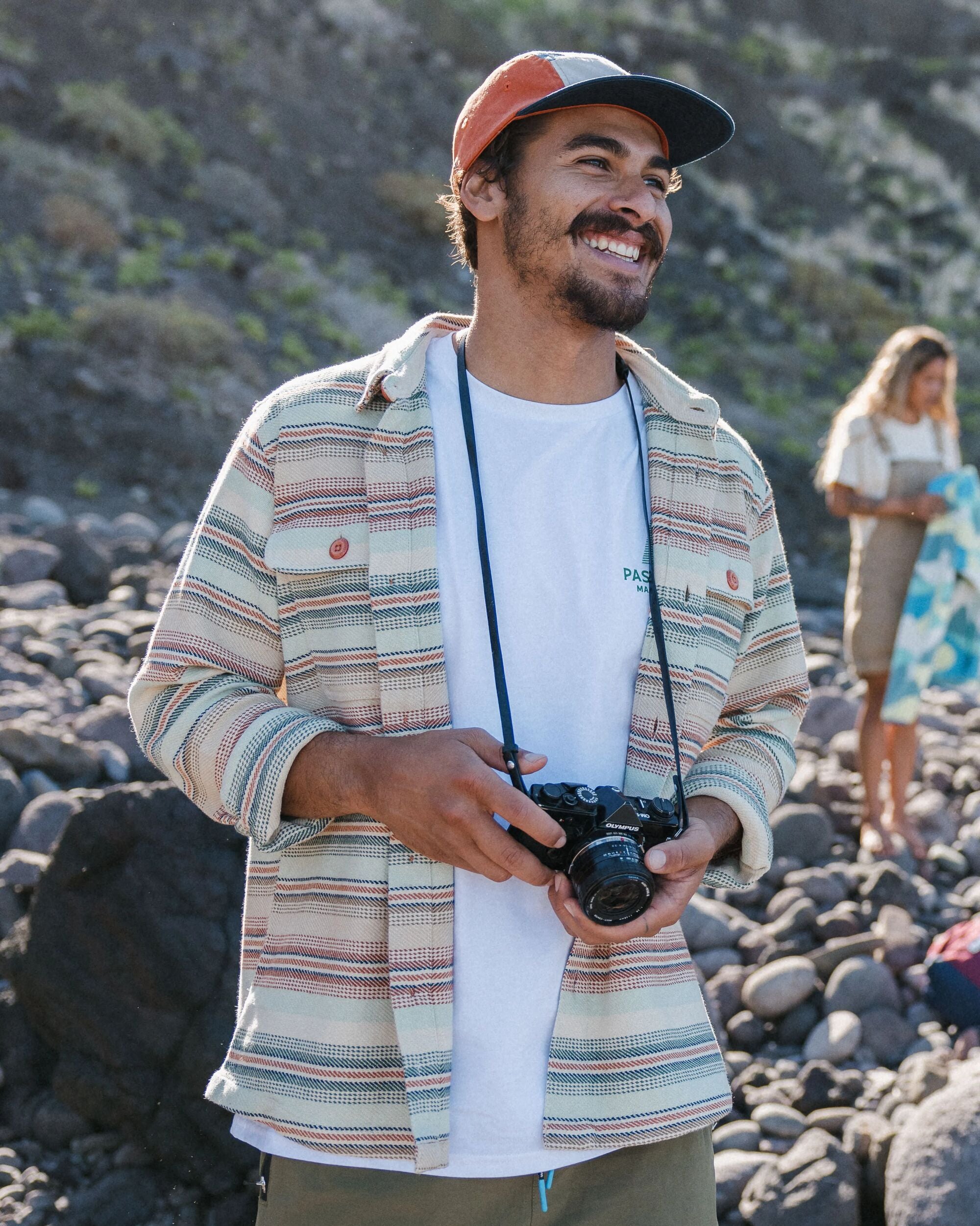 Island Twill Shirt - Birch Beach Stripe - Lifestyle