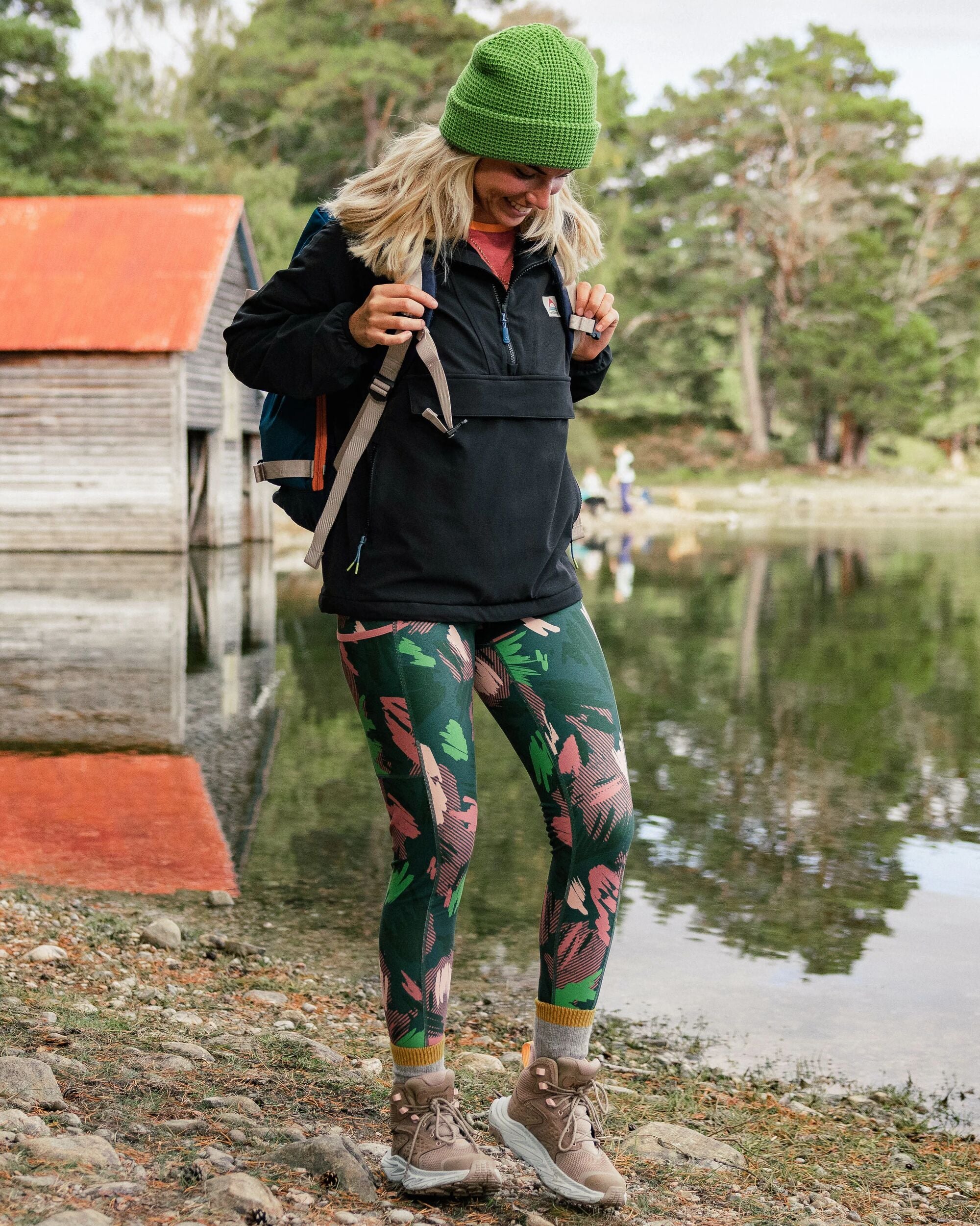 Mantra Recycled Active Legging - Abstract Mountain Fir Tree - Lifestyle