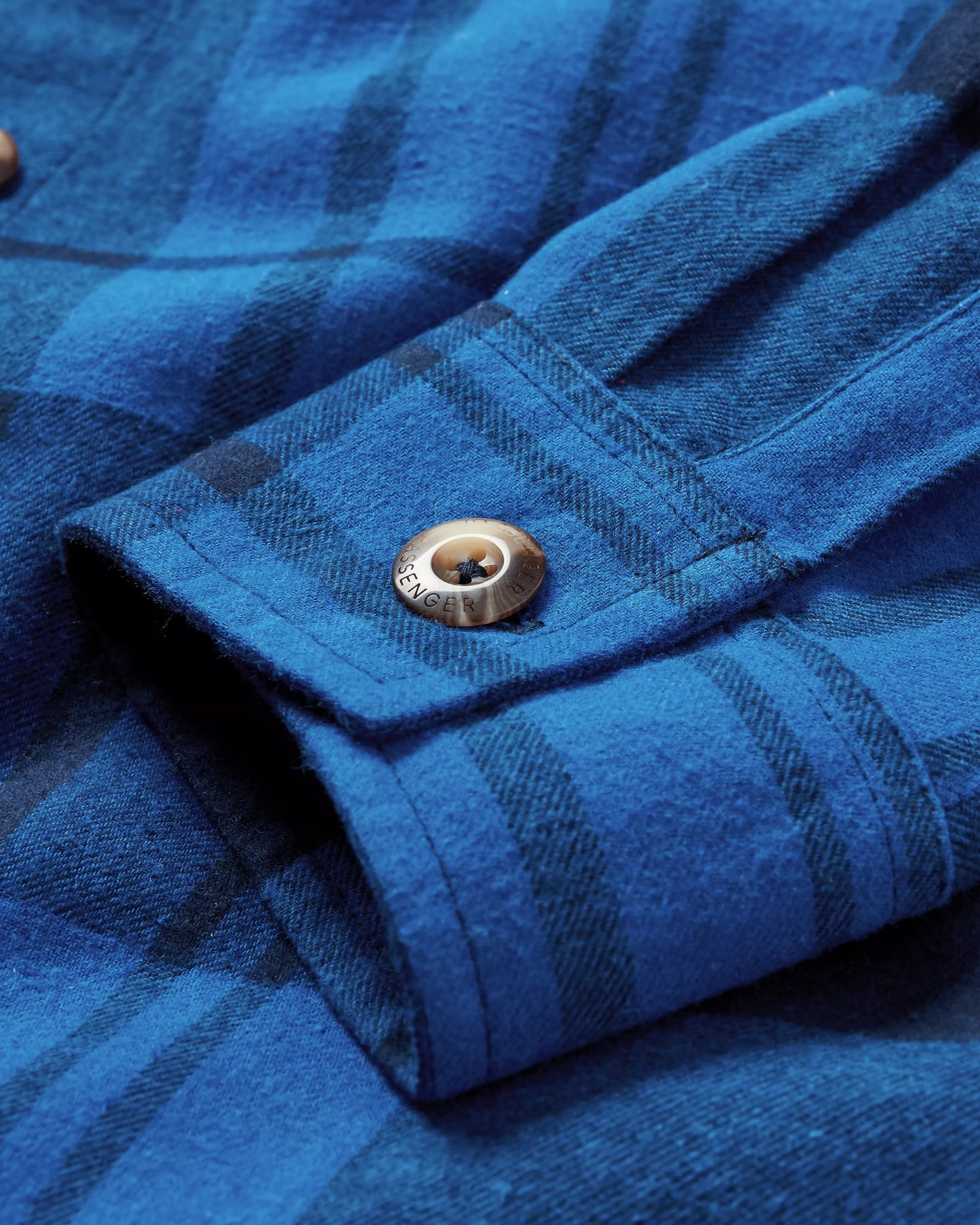 Harmony Organic Cotton Check Shirt - True Blue