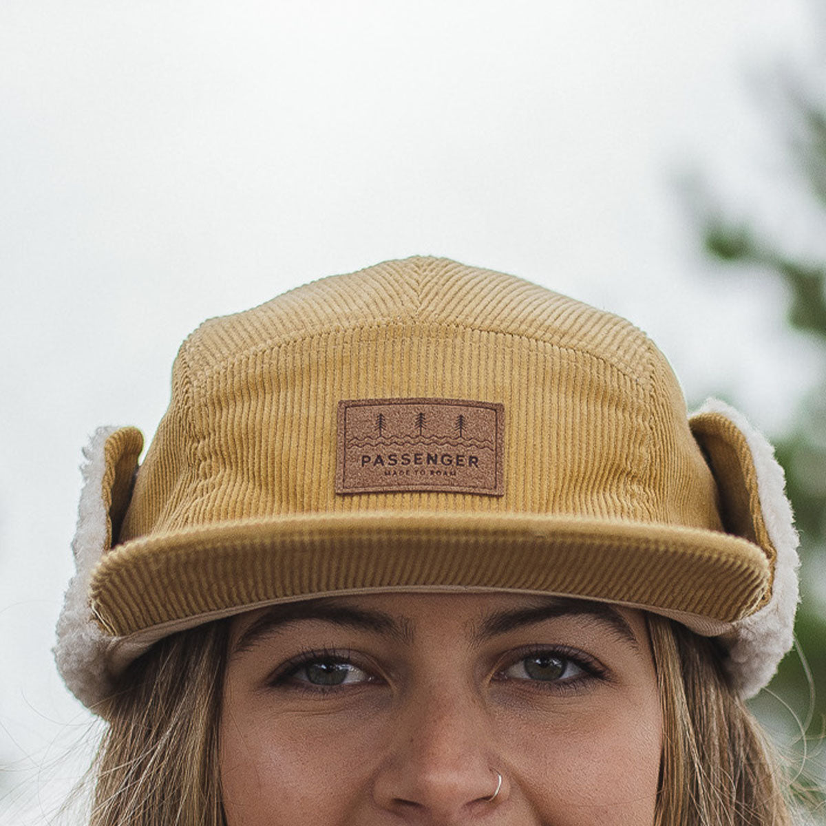 Womens_Cord Daytime Sherpa Lined Hat - Sandy Brown