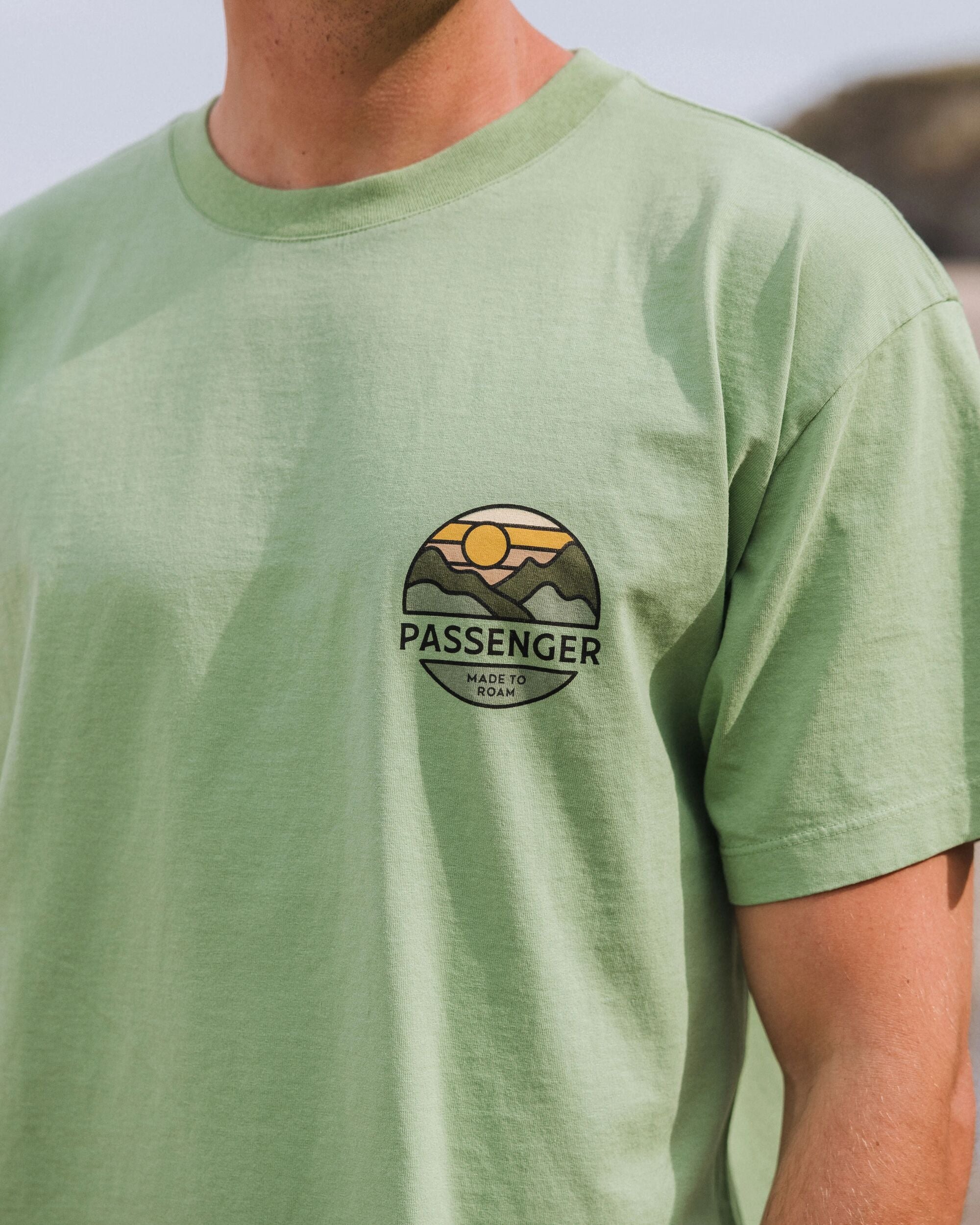 Laidback Recycled Cotton Relaxed Fit T-Shirt - Stem Green - Lifestyle