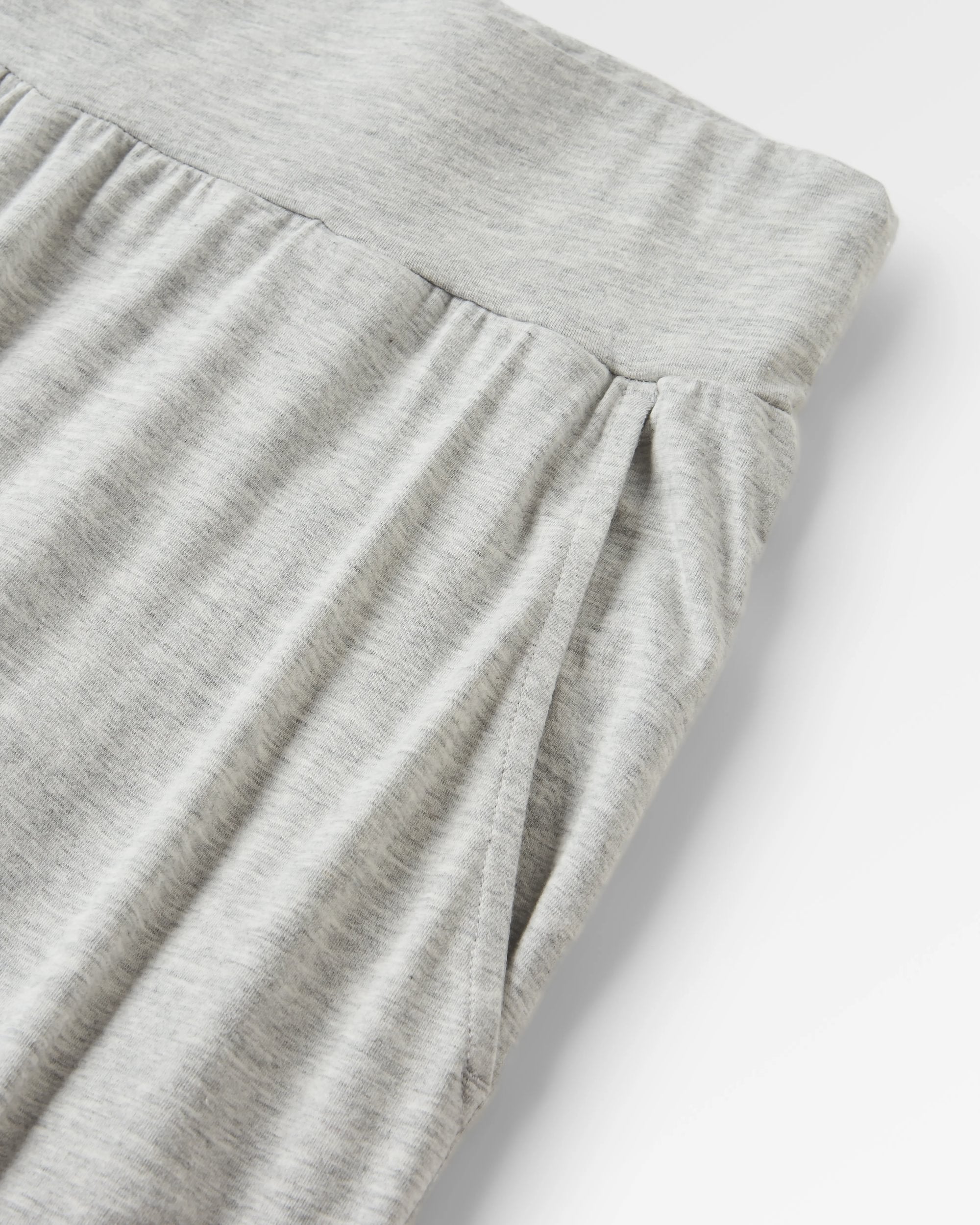 Day Dream Recycled Trouser - Grey Marl - Flatlay
