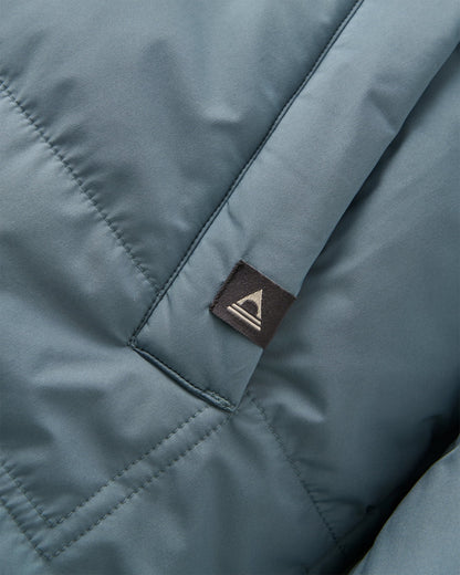Flora Sherpa Lined Parka - Stormy Blue - Flatlay