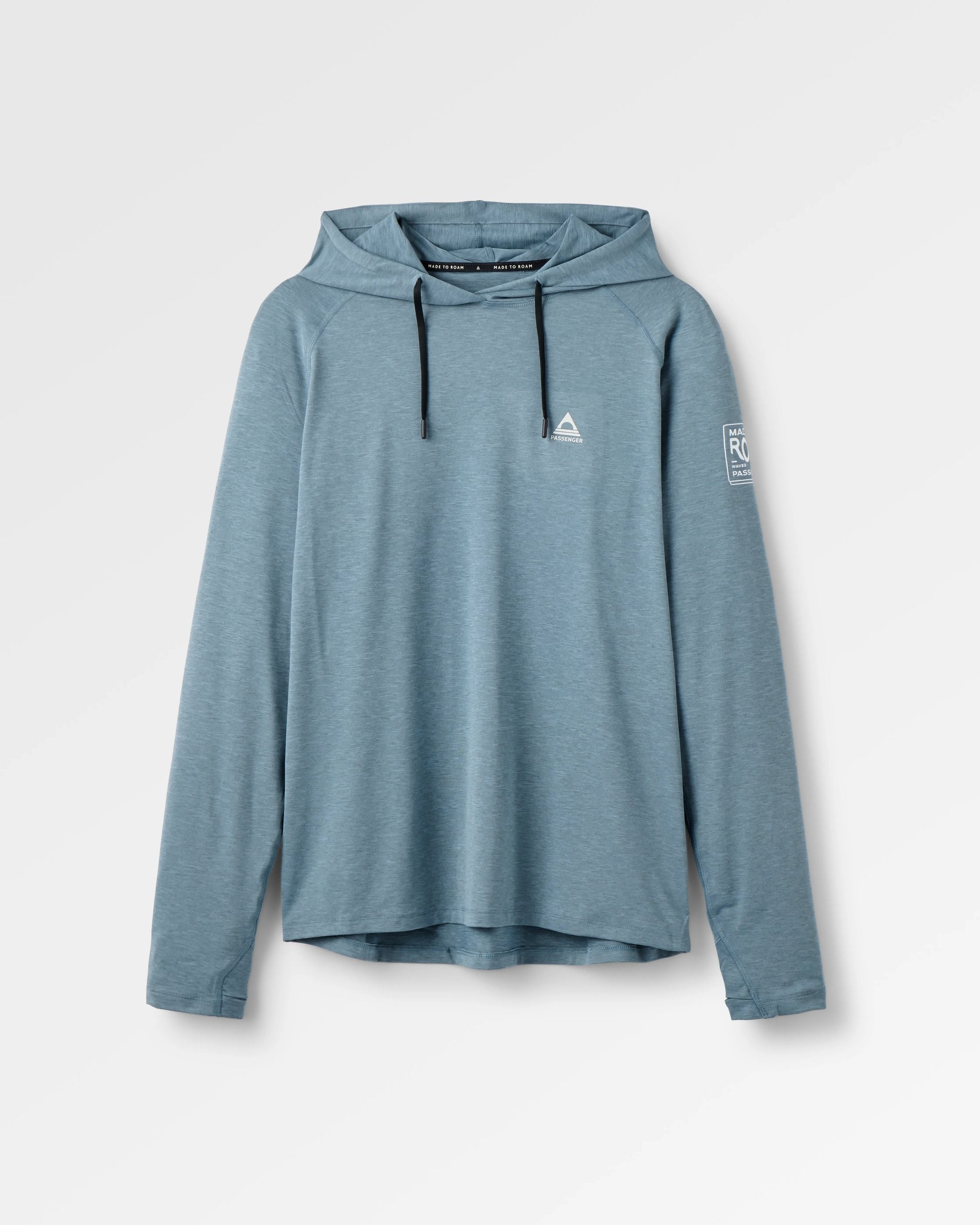 Light Ray Kapuzen-Langarmshirt mit UPF50 - Storm Grey Marl