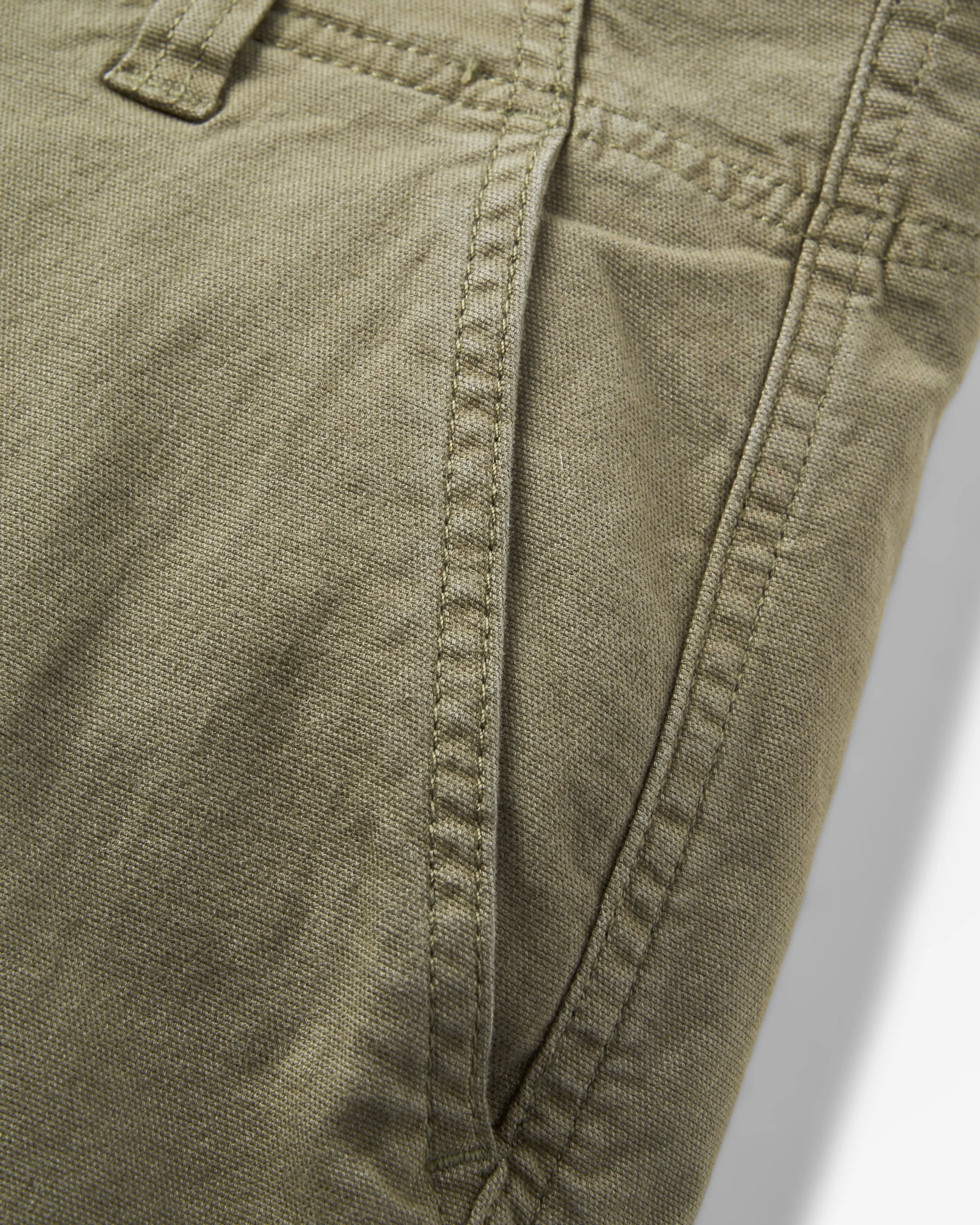 Lakeside Cargo Short - Dusty Olive - Flatlay