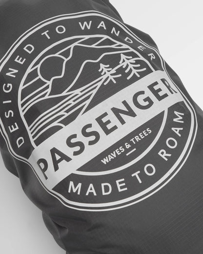 Recycled Waterproof Backpack Cover (18-35L) - Black - Flatlay