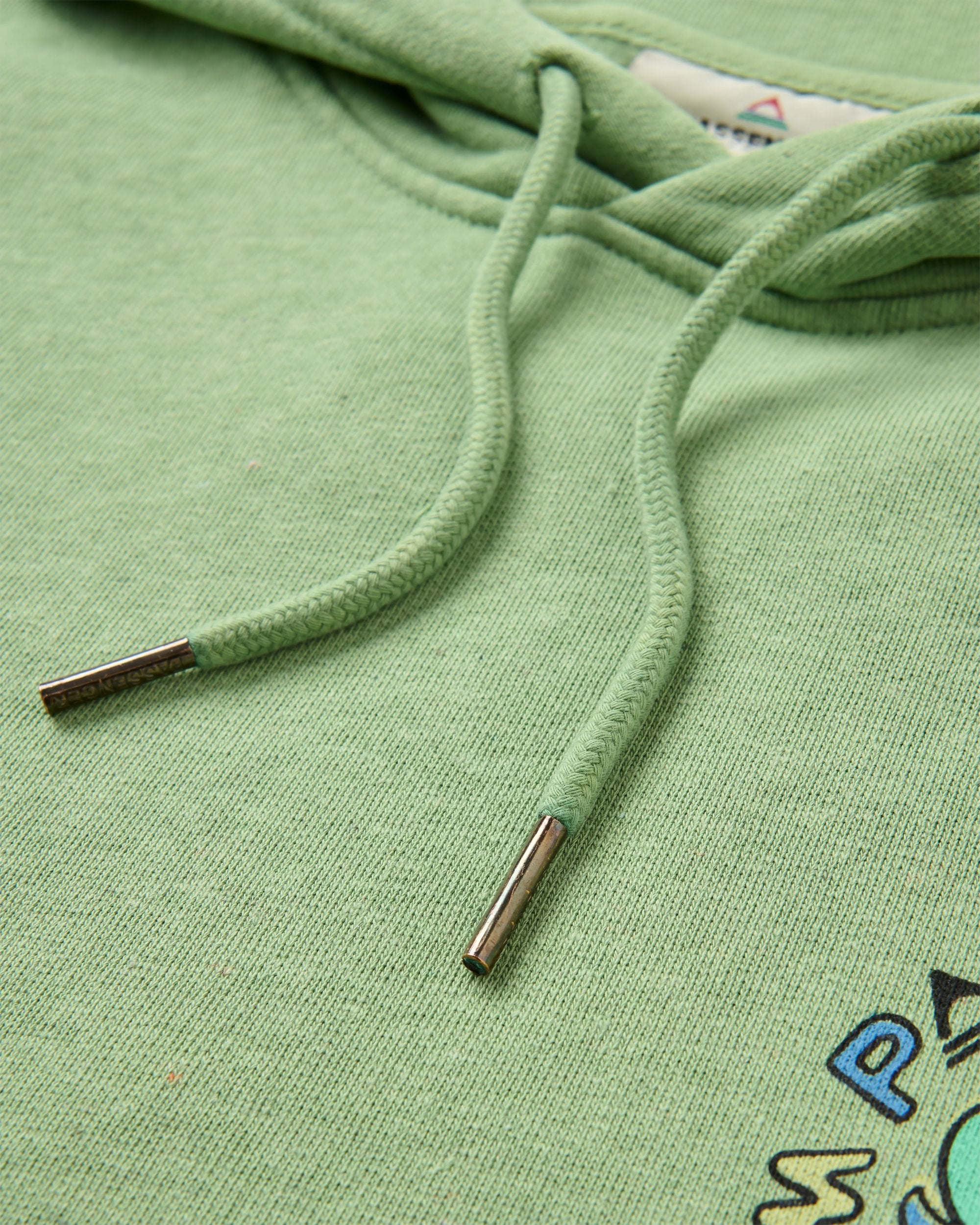 Dune Oversized Hoodie - Stem Green Marl - Flatlay