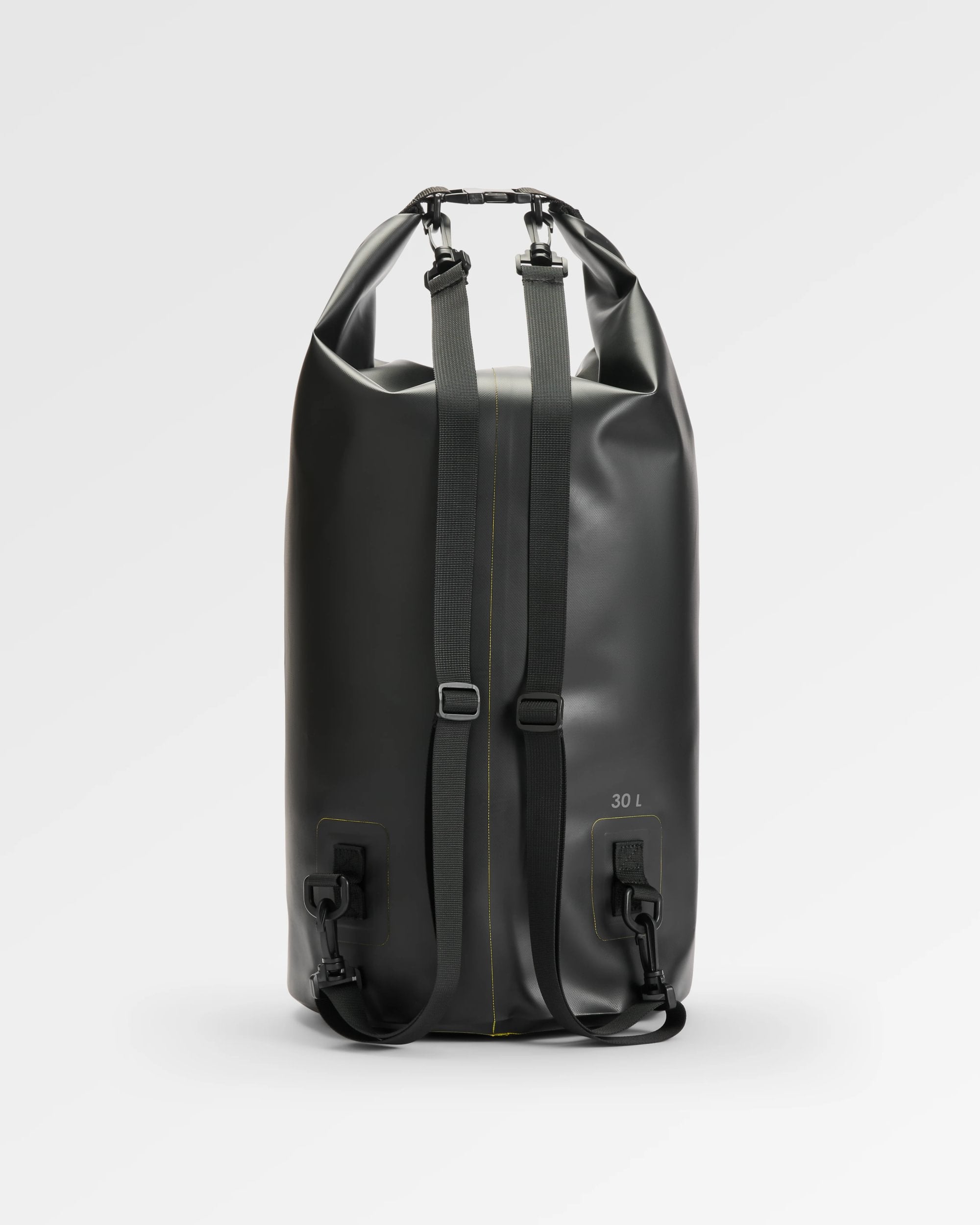 Tide 30L Recycled Dry Bag  - Black - Flatlay