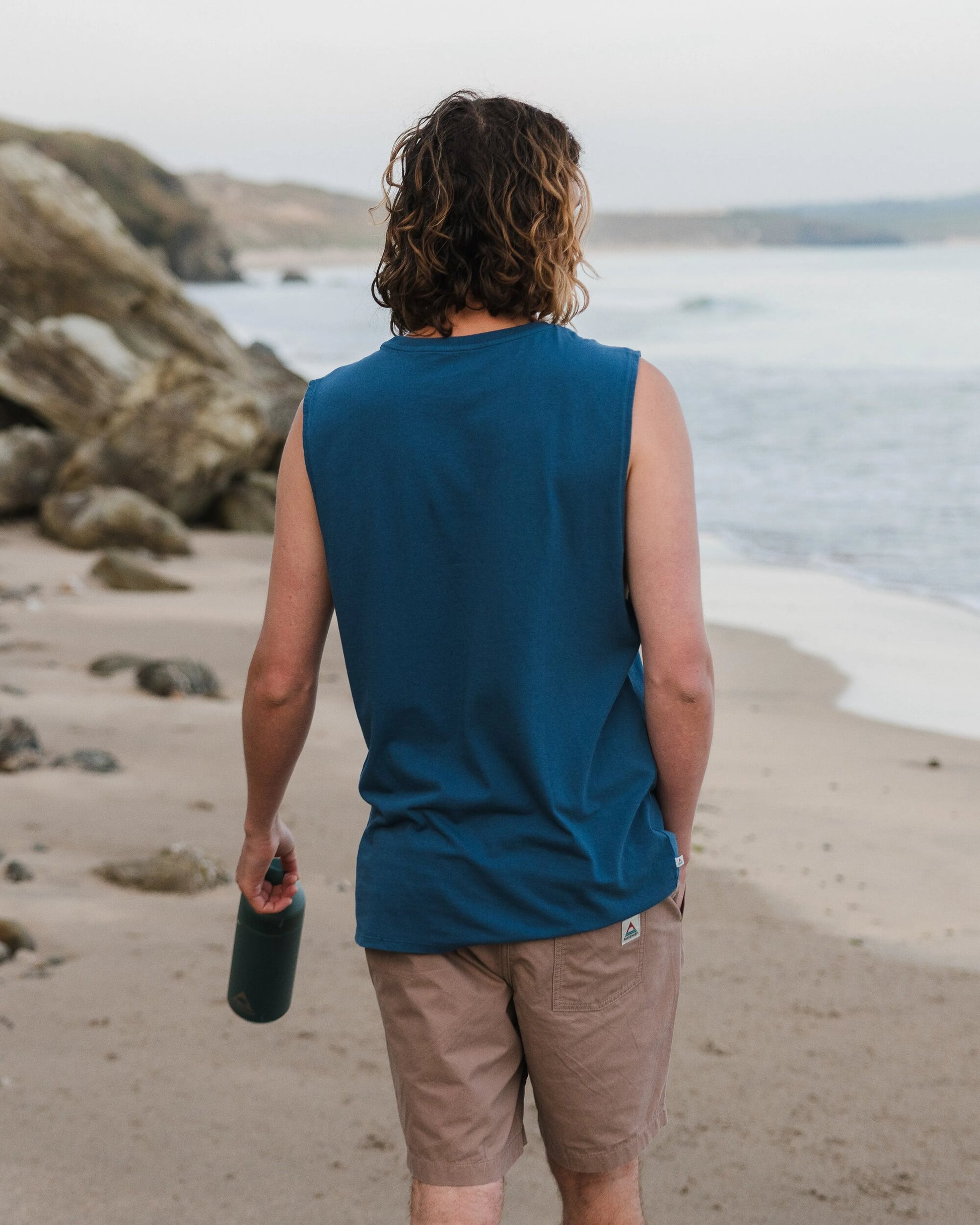 Yuca Recycled Cotton Vest - Dark Denim