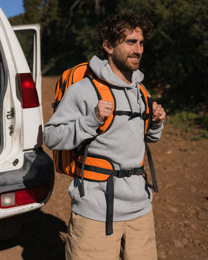 Atlas Recycled Backpack Duffel - Sunrise Orange - Lifestyle - Male