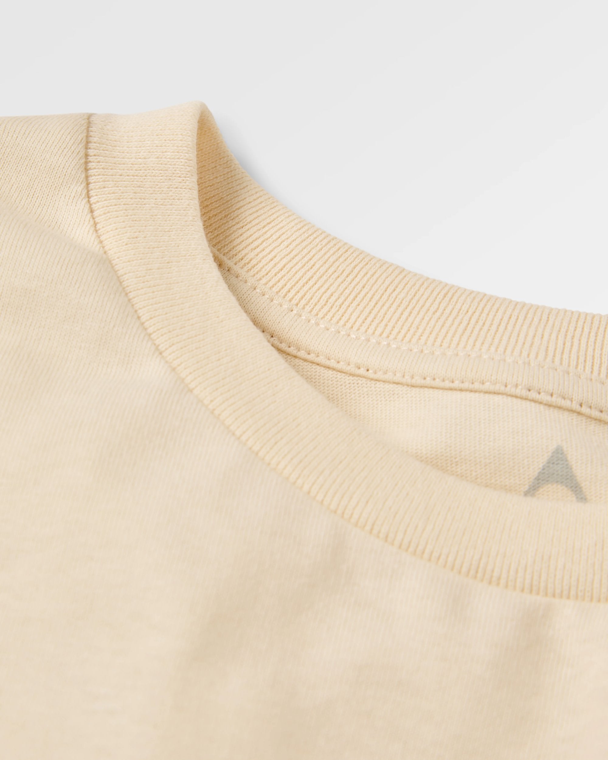 Patches Recycled Cotton LS T-Shirt - Birch - Flatlay