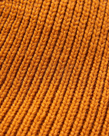 Passenger Recycled Beanie - Retro Orange - Flatlay
