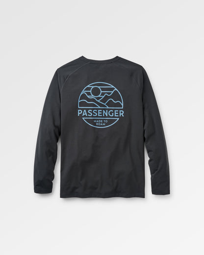 Sedona Recycled Active LS T-Shirt - Black - Flatlay