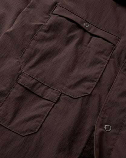 Patrol Ripstop Utility Shirt - Espresso - Flatlay