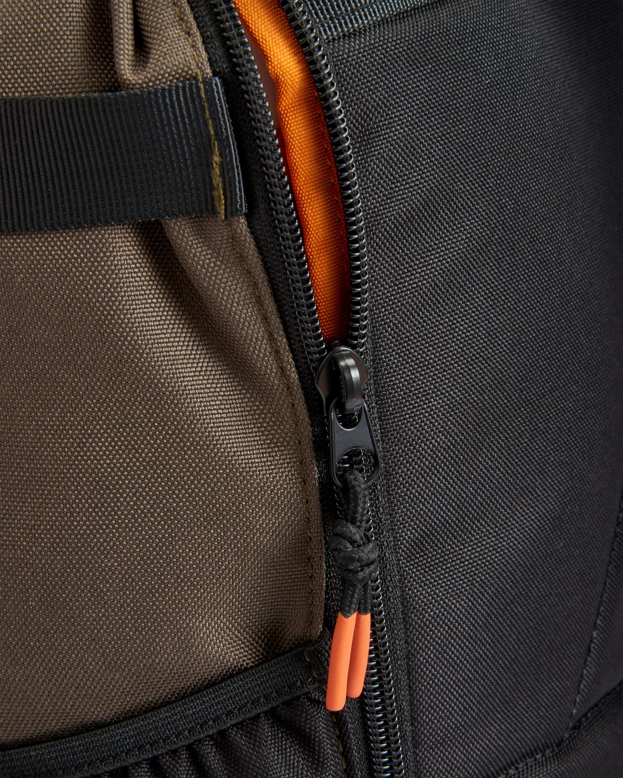 Boondocker Recycled 32L Backpack - True Black/ Khaki - Flatlay