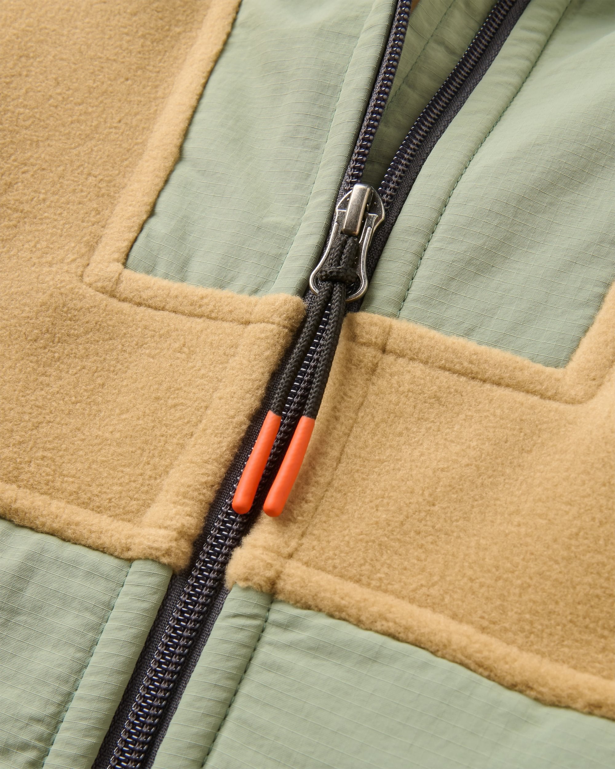 Alexander Full Zip Polartec® Fleece - Biscuit - Flatlay
