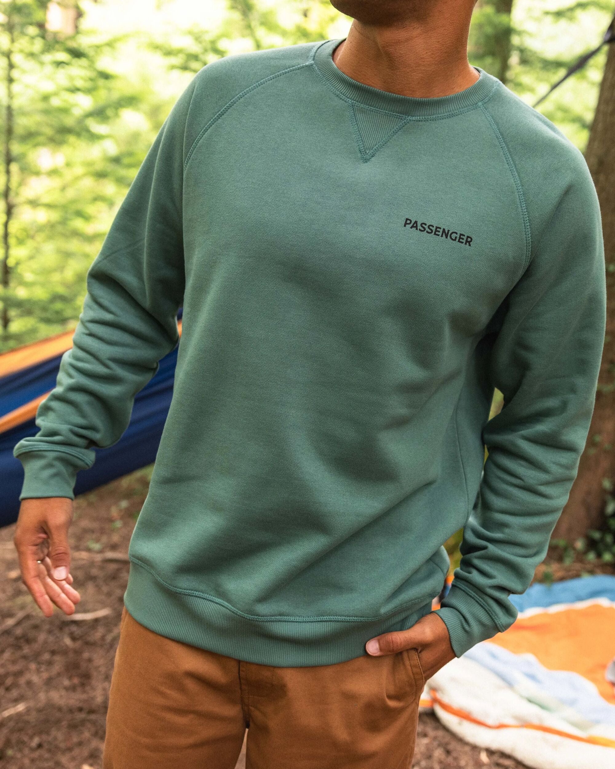 Roamer Men's Recycled Cotton Sweatshirt - Deep Ocean - Lifestyle