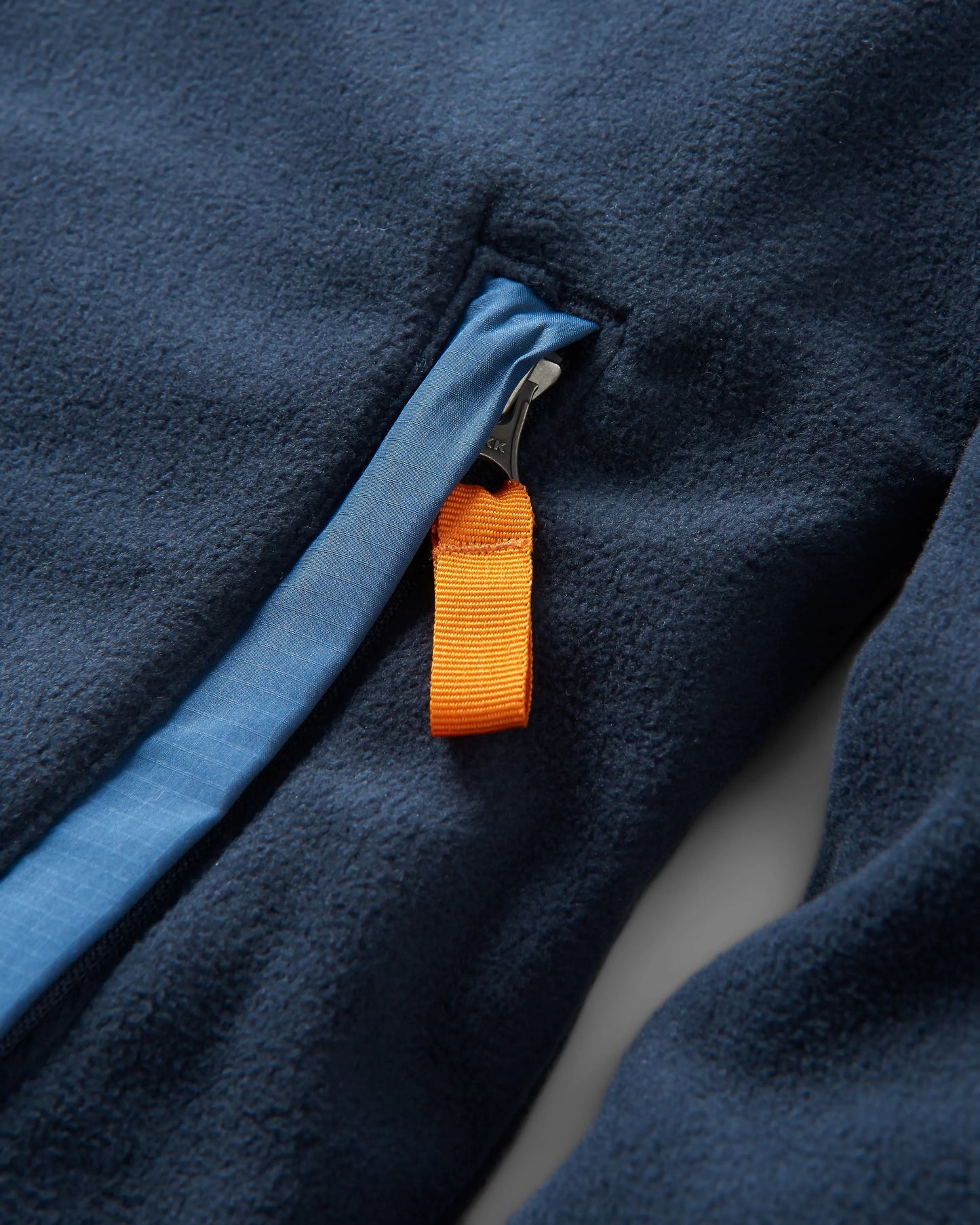 Adrift Recycled Polar Fleece - Deep Navy - Flatlay