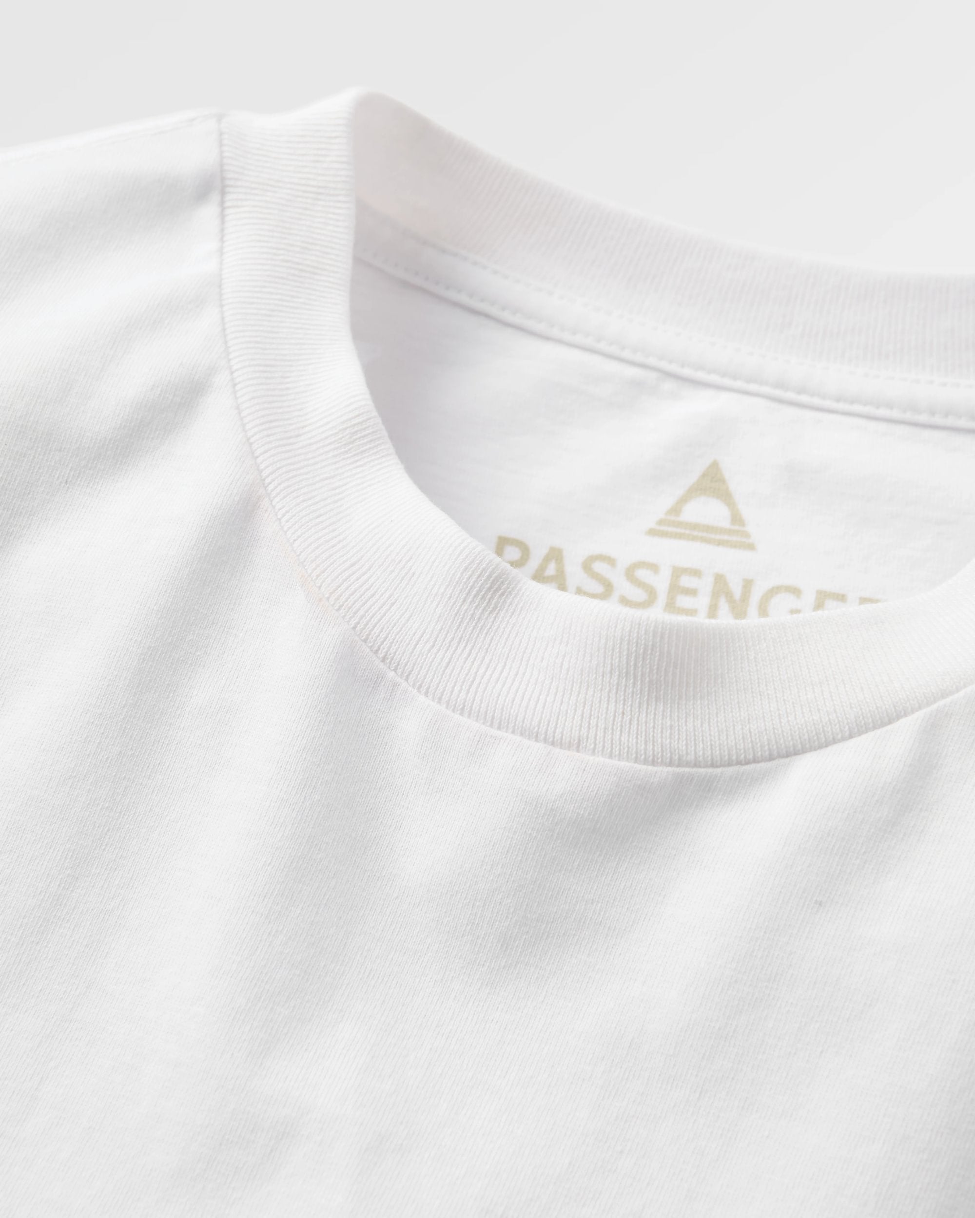 Heritage Organic Relaxed Fit T-Shirt - White - Flatlay