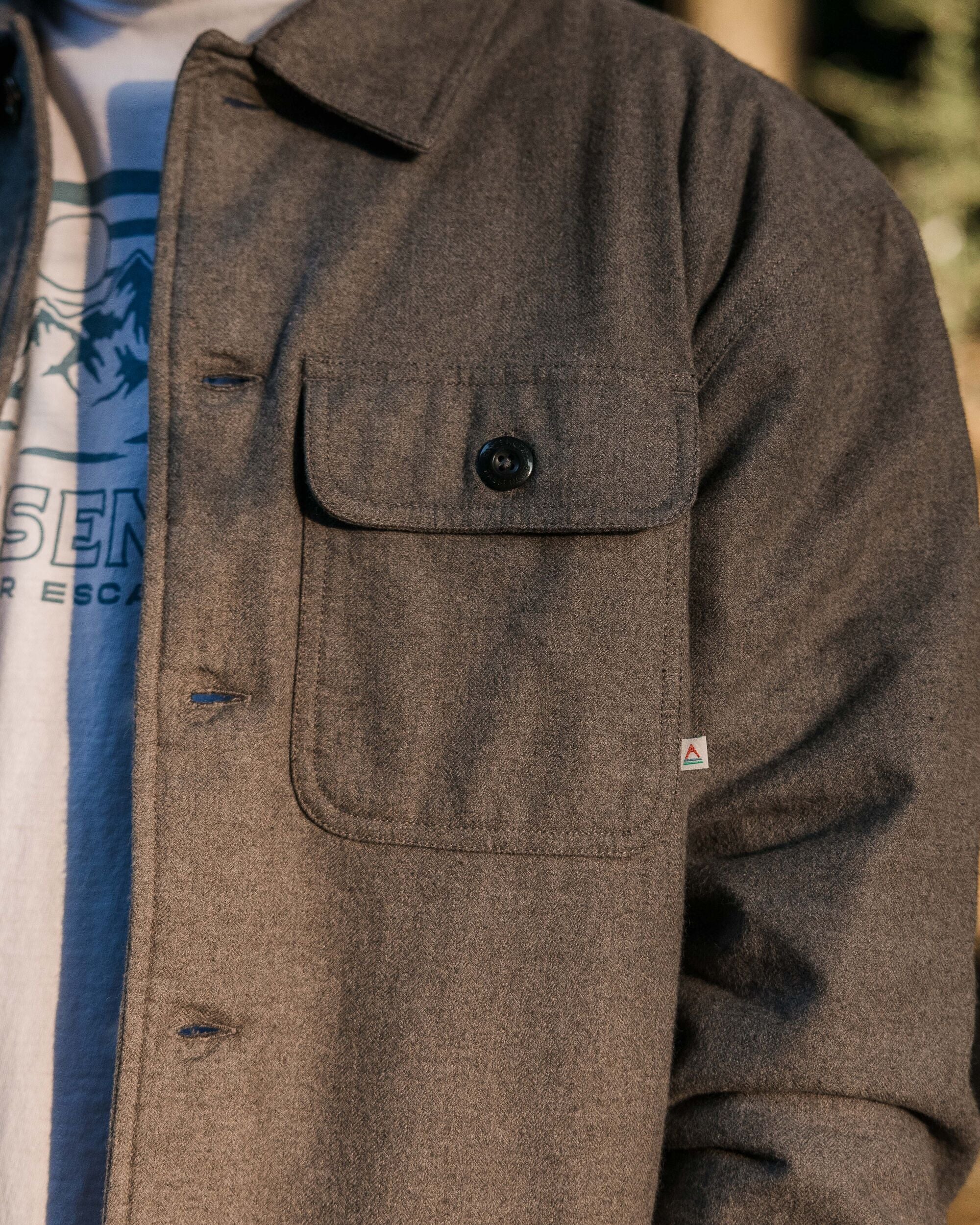 Freestyle Sherpa-Lined Overshirt - Grey Marl - Lifestyle