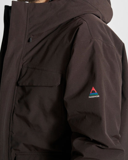 Explorer Waterproof Down Parka - Espresso - Studio Model