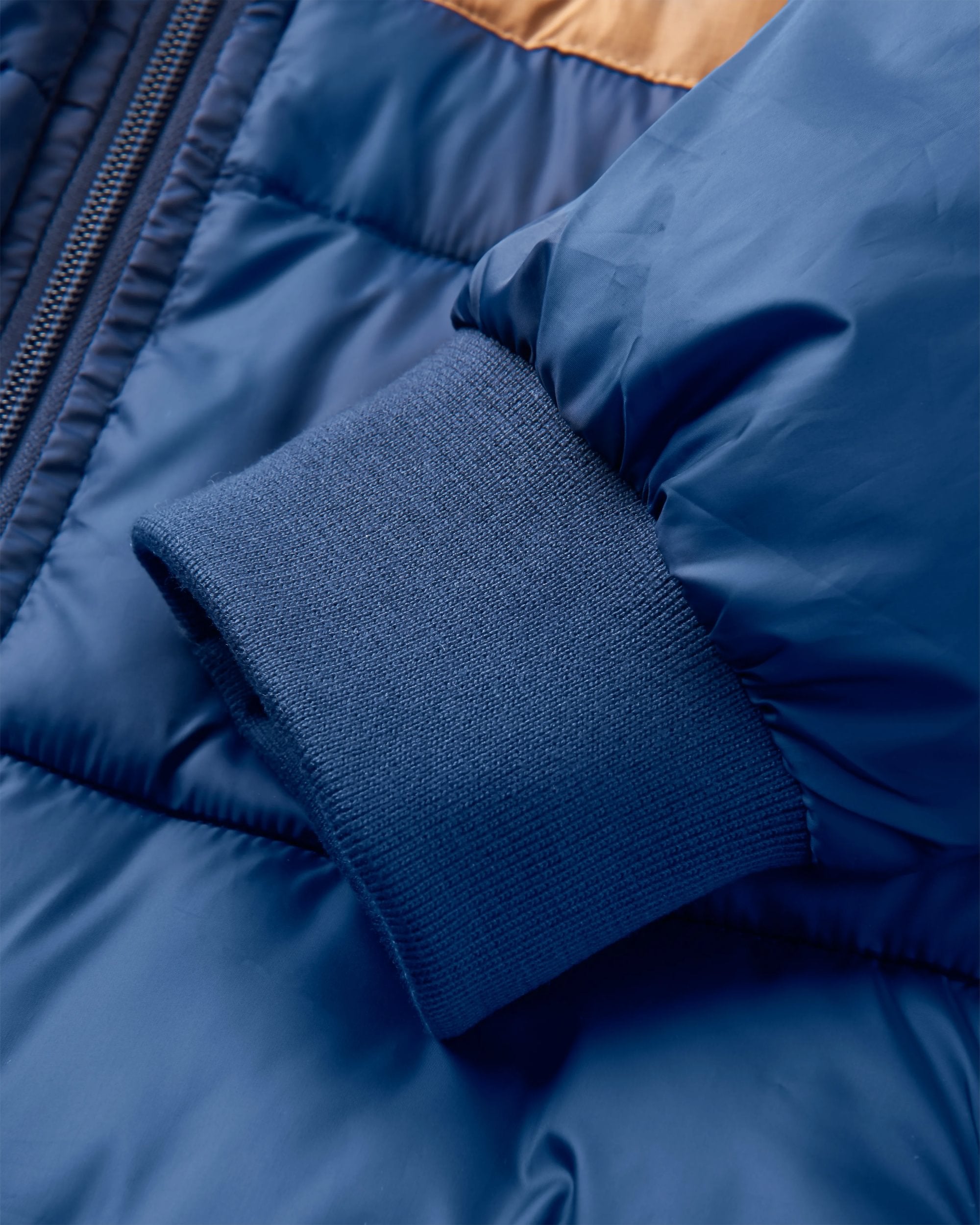 Journey Recycled Insulated Jacket - Rich Navy/Dark Denim - Flatlay