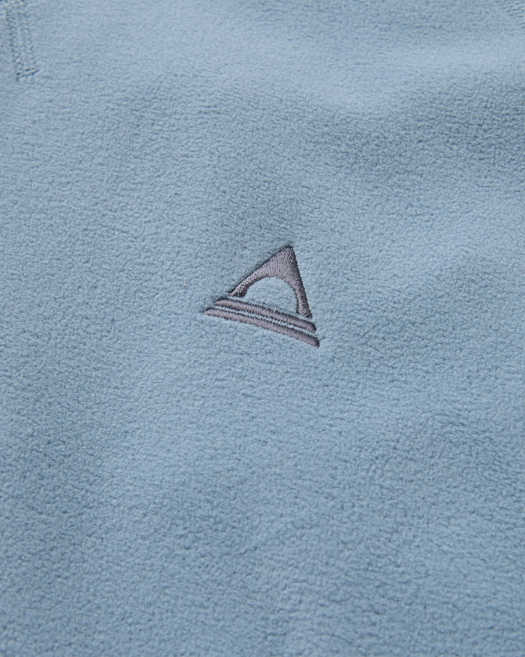 Ayla Micro Polartec® Crew Fleece - Stormy Blue - Flatlay