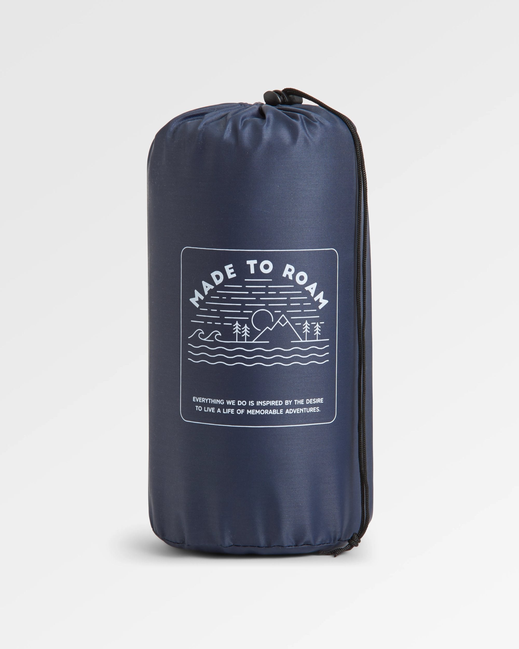 Travel Recycled Quick Dry Towel - Tie Dye Cornflower - Flatlay