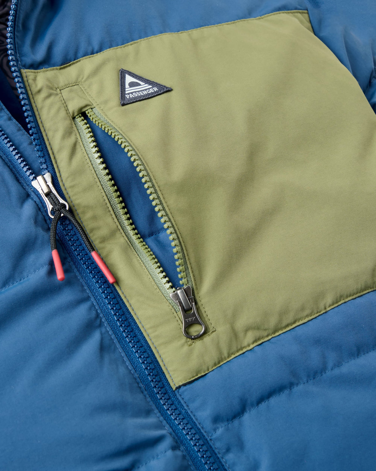 Oceanic Heavyweight Insulated Full Zip Jacket - Dark Denim - Flatlay
